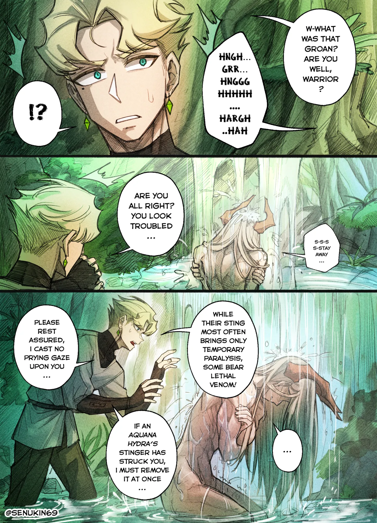 The Cleric and The Horned Warrior - Doomsia's Healing Sessions porn comic picture 25