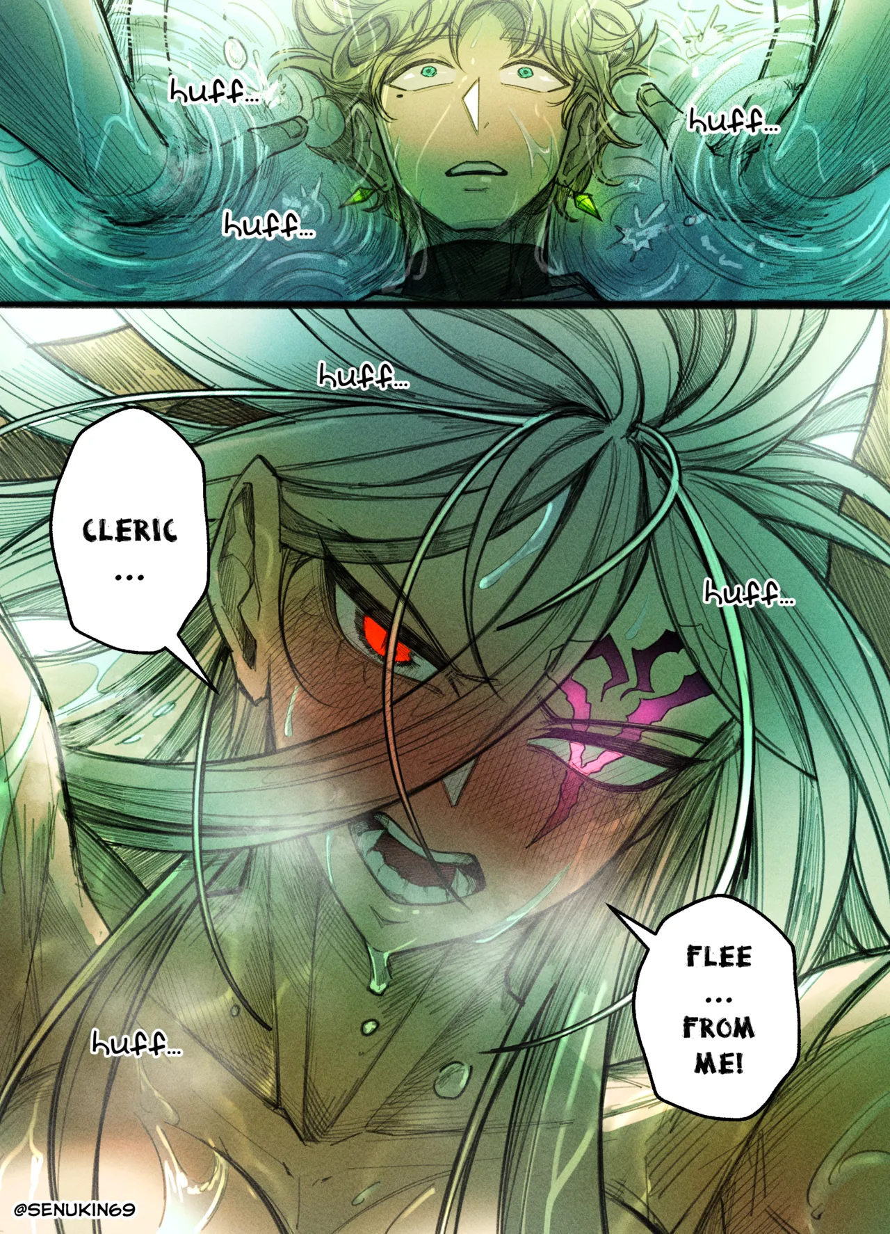 The Cleric and The Horned Warrior - Doomsia's Healing Sessions porn comic picture 27