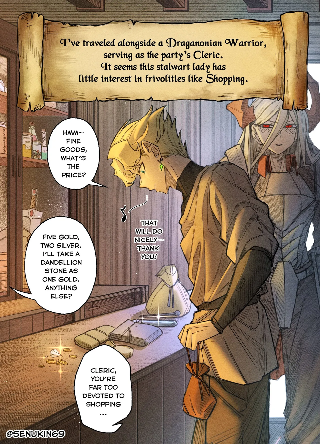 The Cleric and The Horned Warrior - Doomsia's Healing Sessions porn comic picture 32
