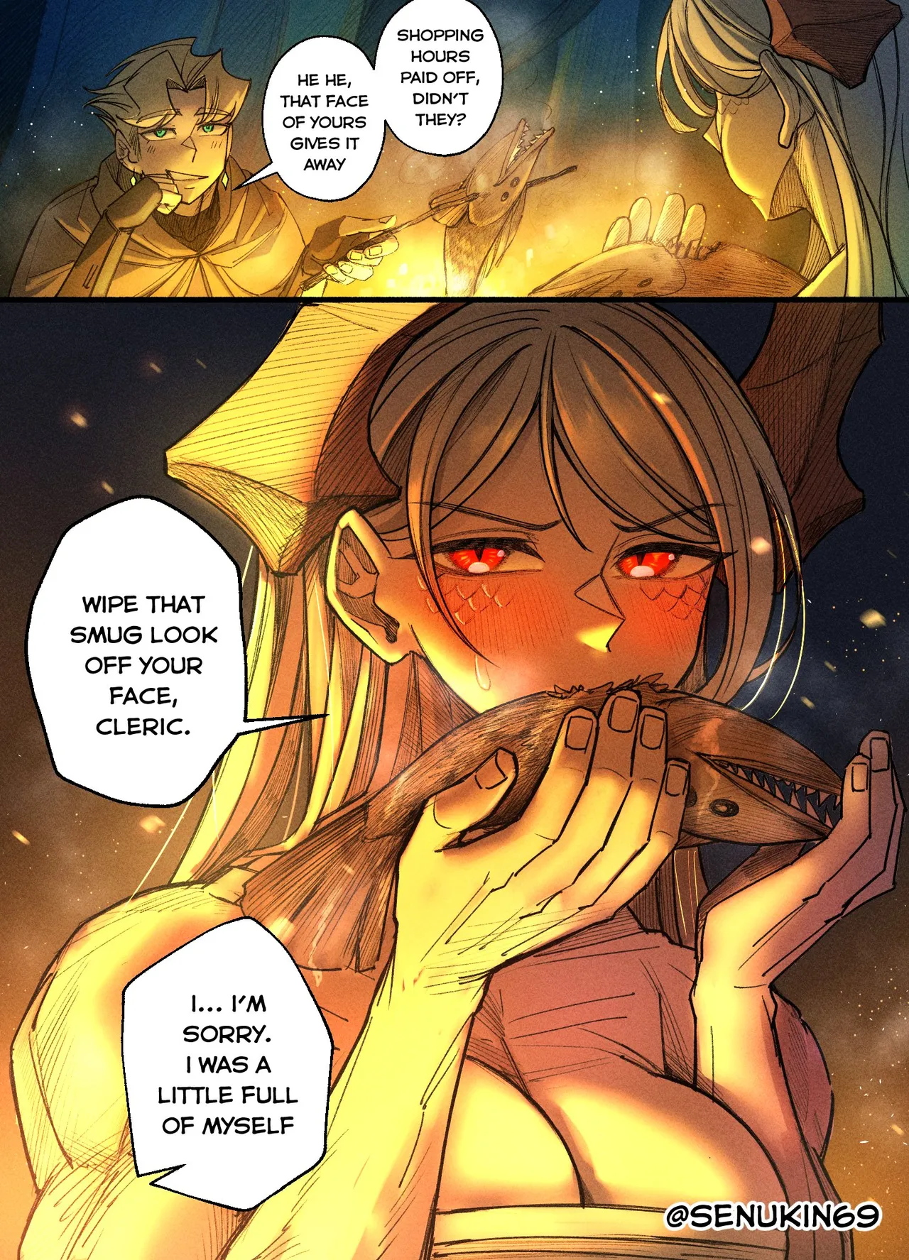 The Cleric and The Horned Warrior - Doomsia's Healing Sessions porn comic picture 36