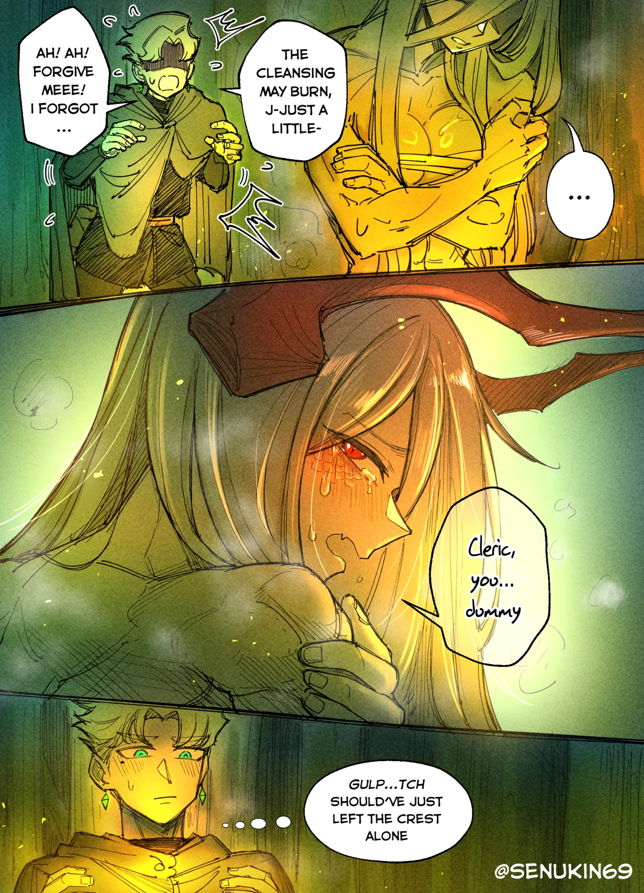 The Cleric and The Horned Warrior - Doomsia's Healing Sessions porn comic picture 8
