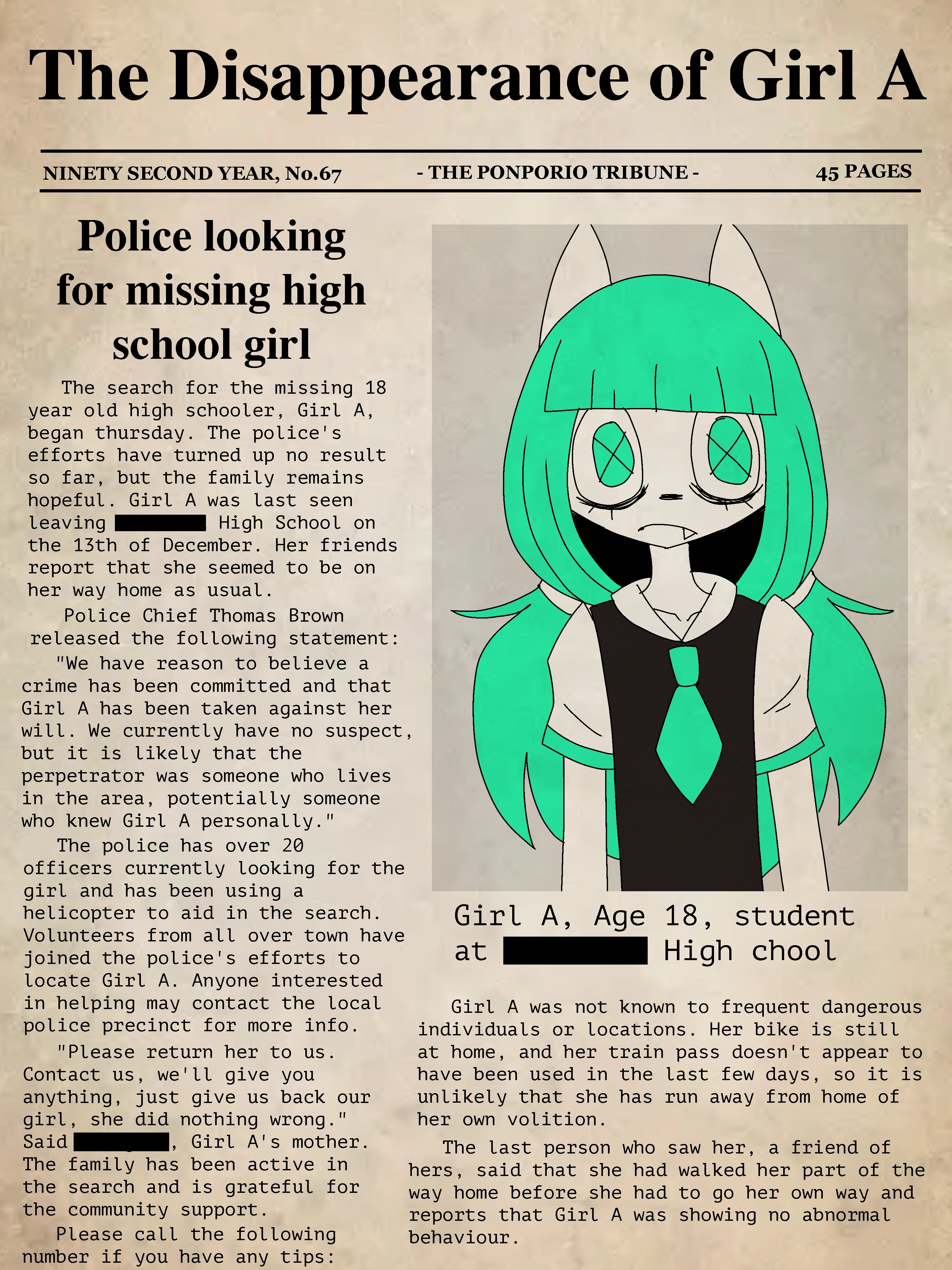 The Disappearance of Girl A: Chapter 1 porn comic picture 1