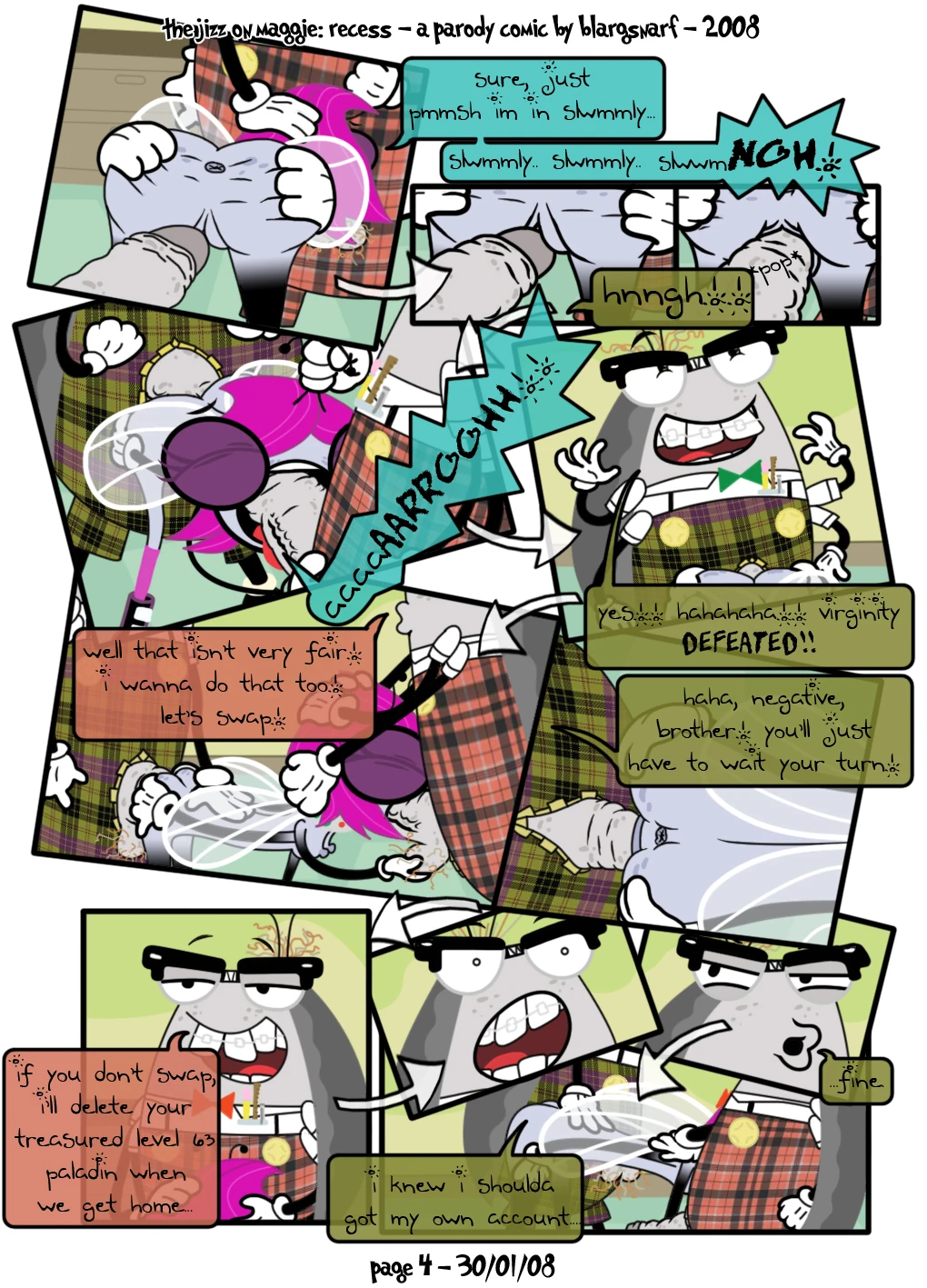 The Jizz on Maggie: Recess porn comic picture 4