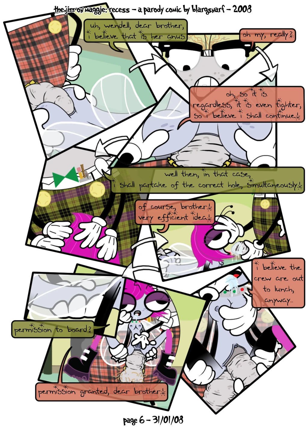 The Jizz on Maggie: Recess porn comic picture 6