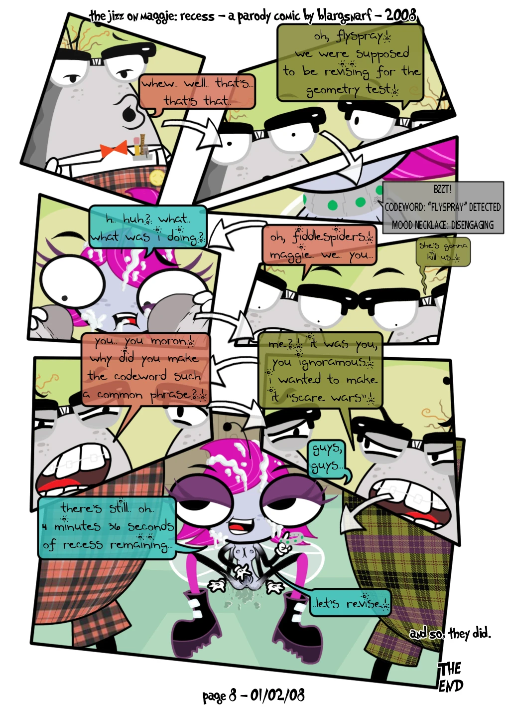 The Jizz on Maggie: Recess porn comic picture 8