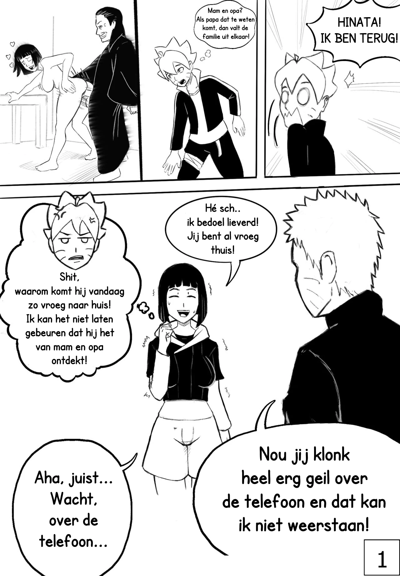 The Line between Son and Wife porn comic picture 2