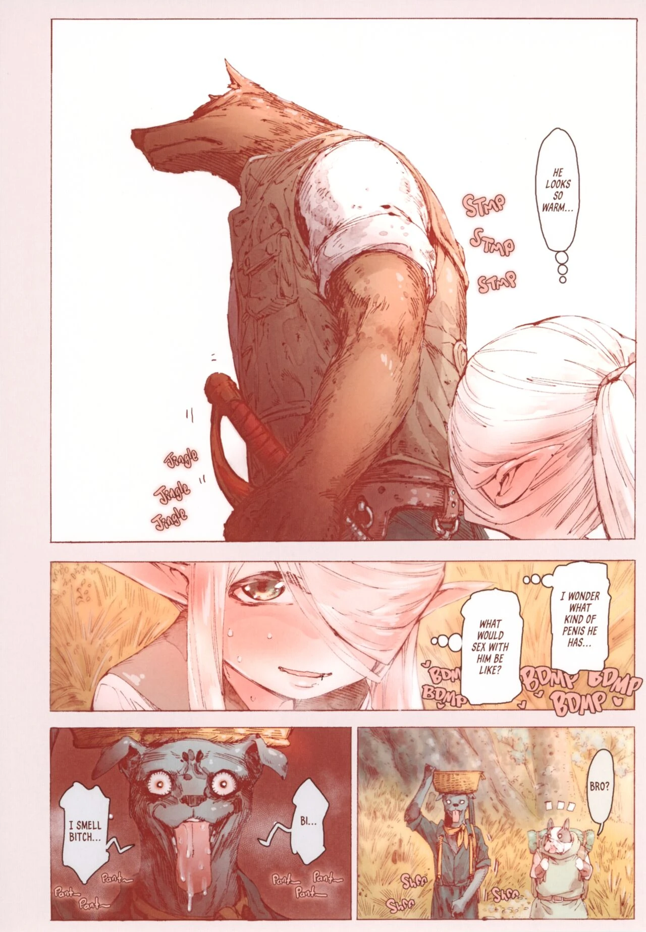 The Little Elf and the Savage Beastmen porn comic picture 11