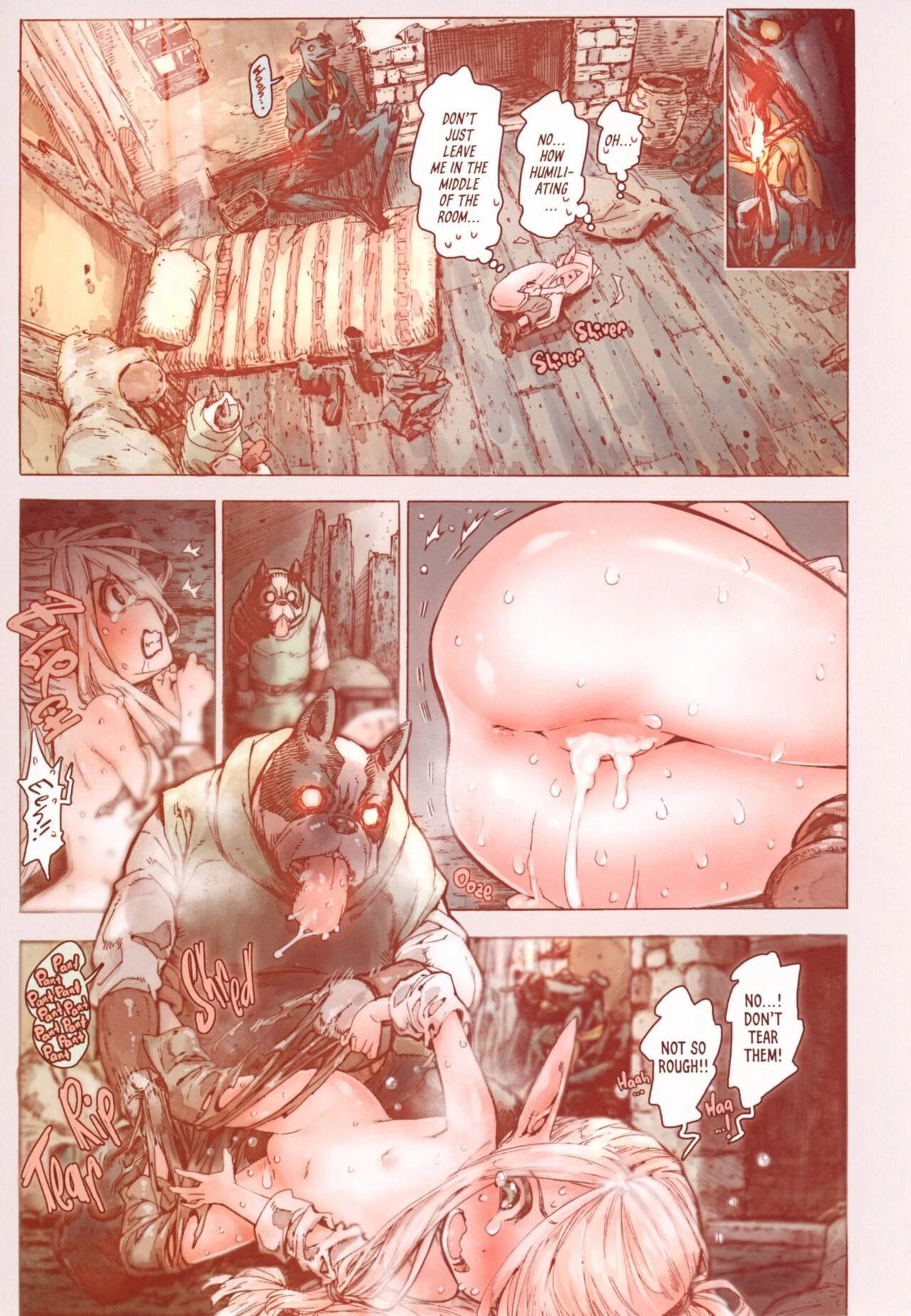 The Little Elf and the Savage Beastmen porn comic picture 20