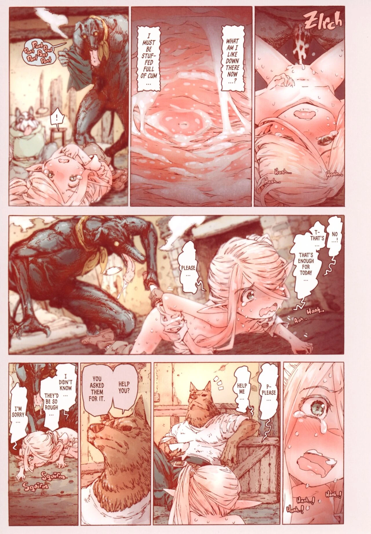 The Little Elf and the Savage Beastmen porn comic picture 22