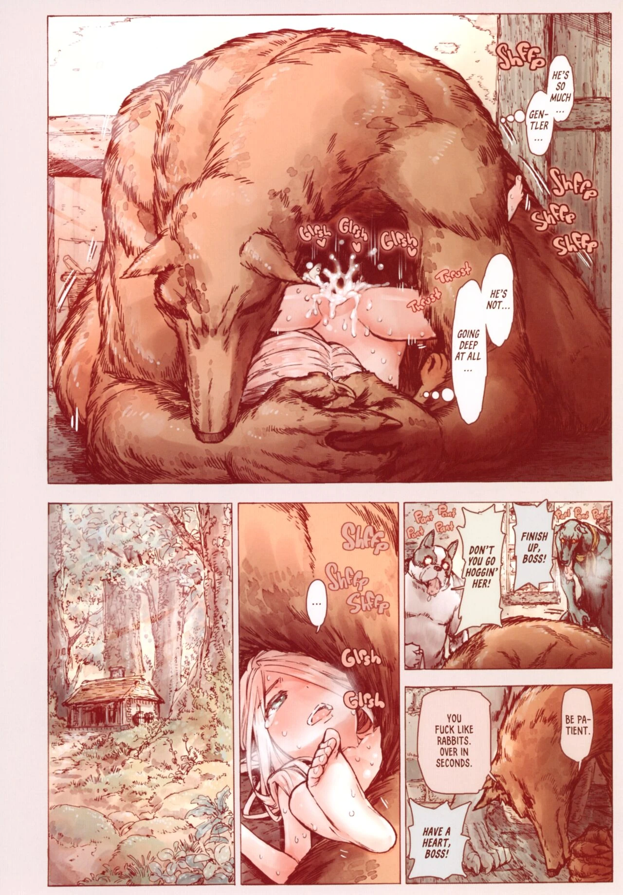 The Little Elf and the Savage Beastmen porn comic picture 25