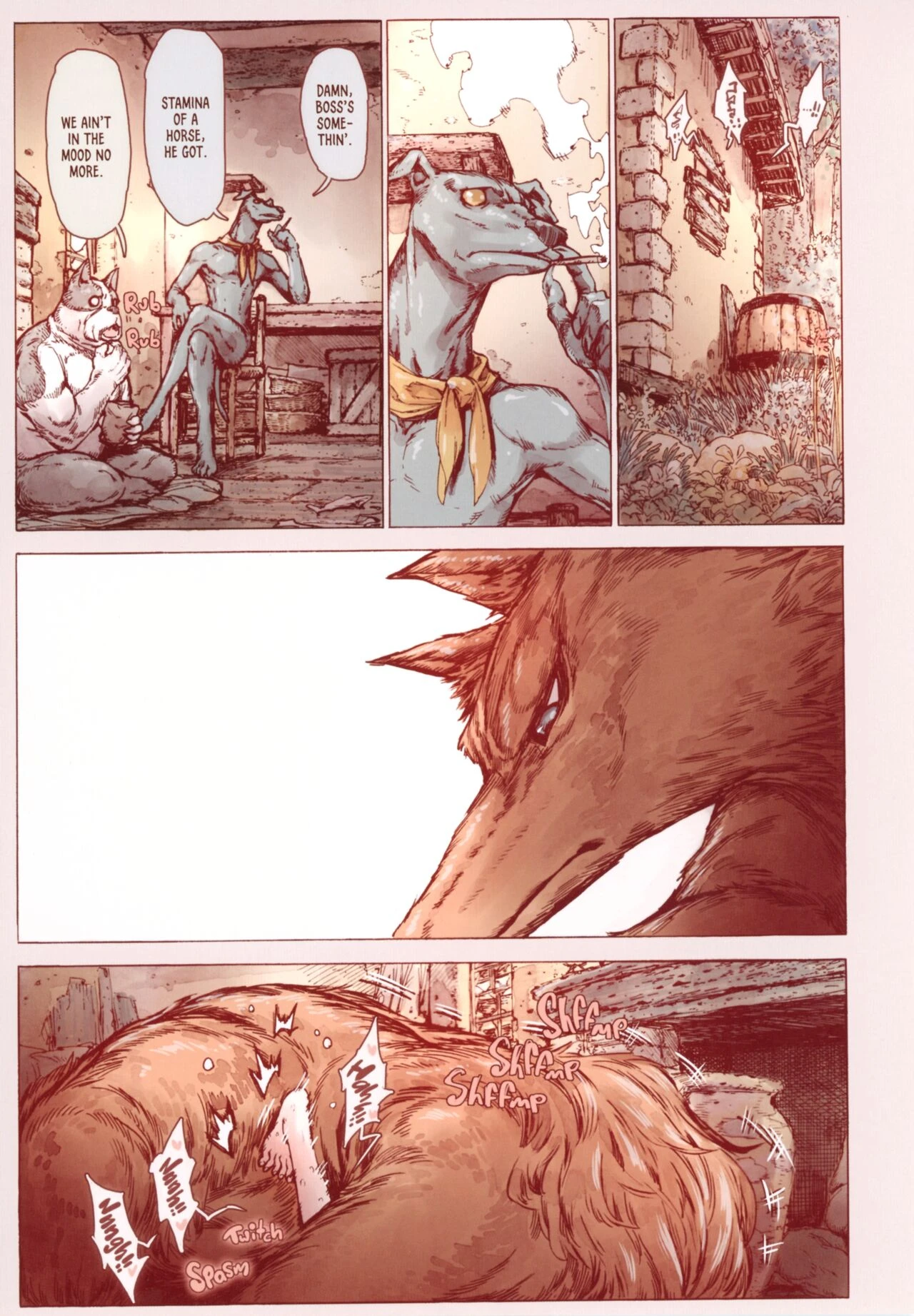 The Little Elf and the Savage Beastmen porn comic picture 26