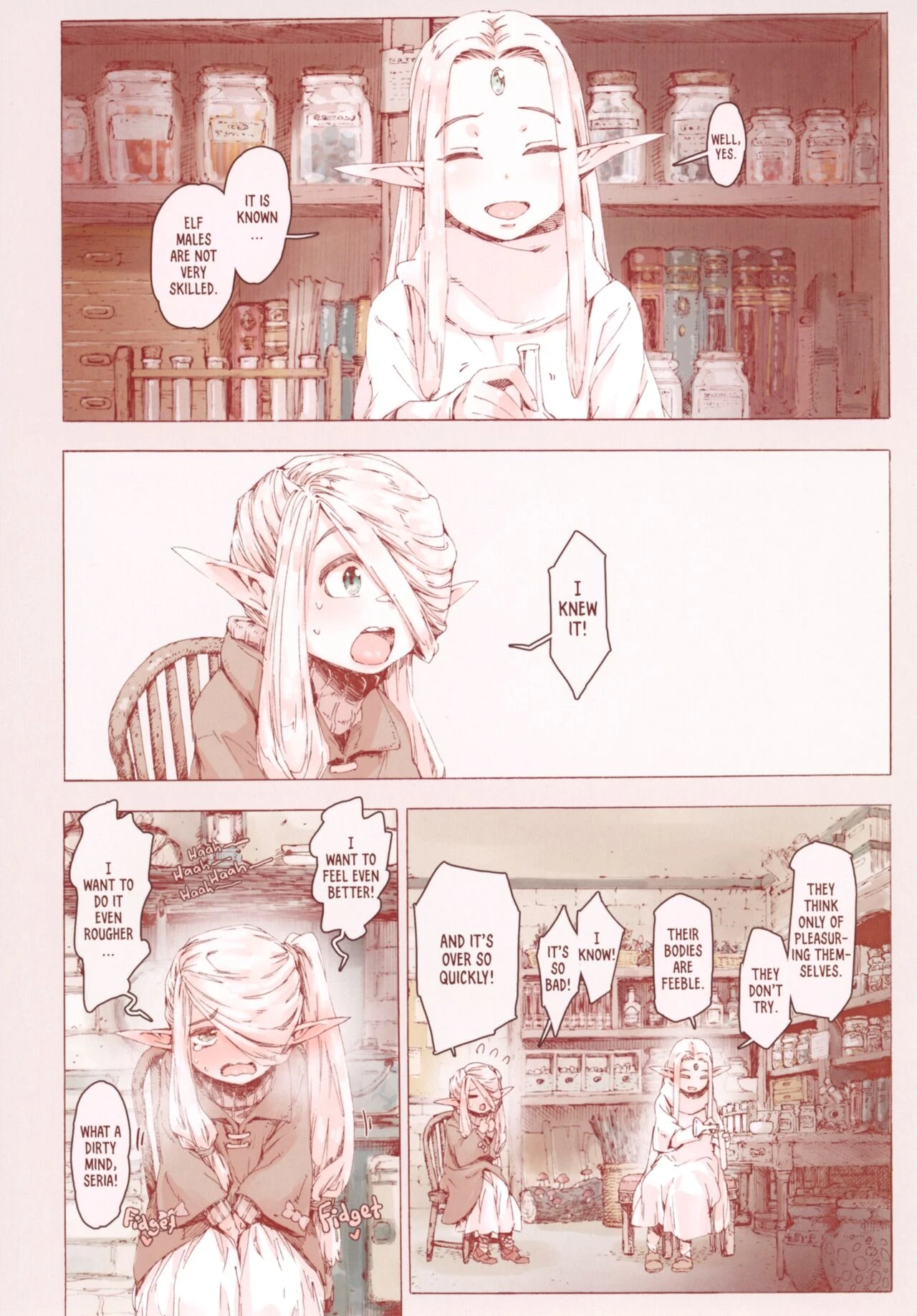 The Little Elf and the Savage Beastmen porn comic picture 5