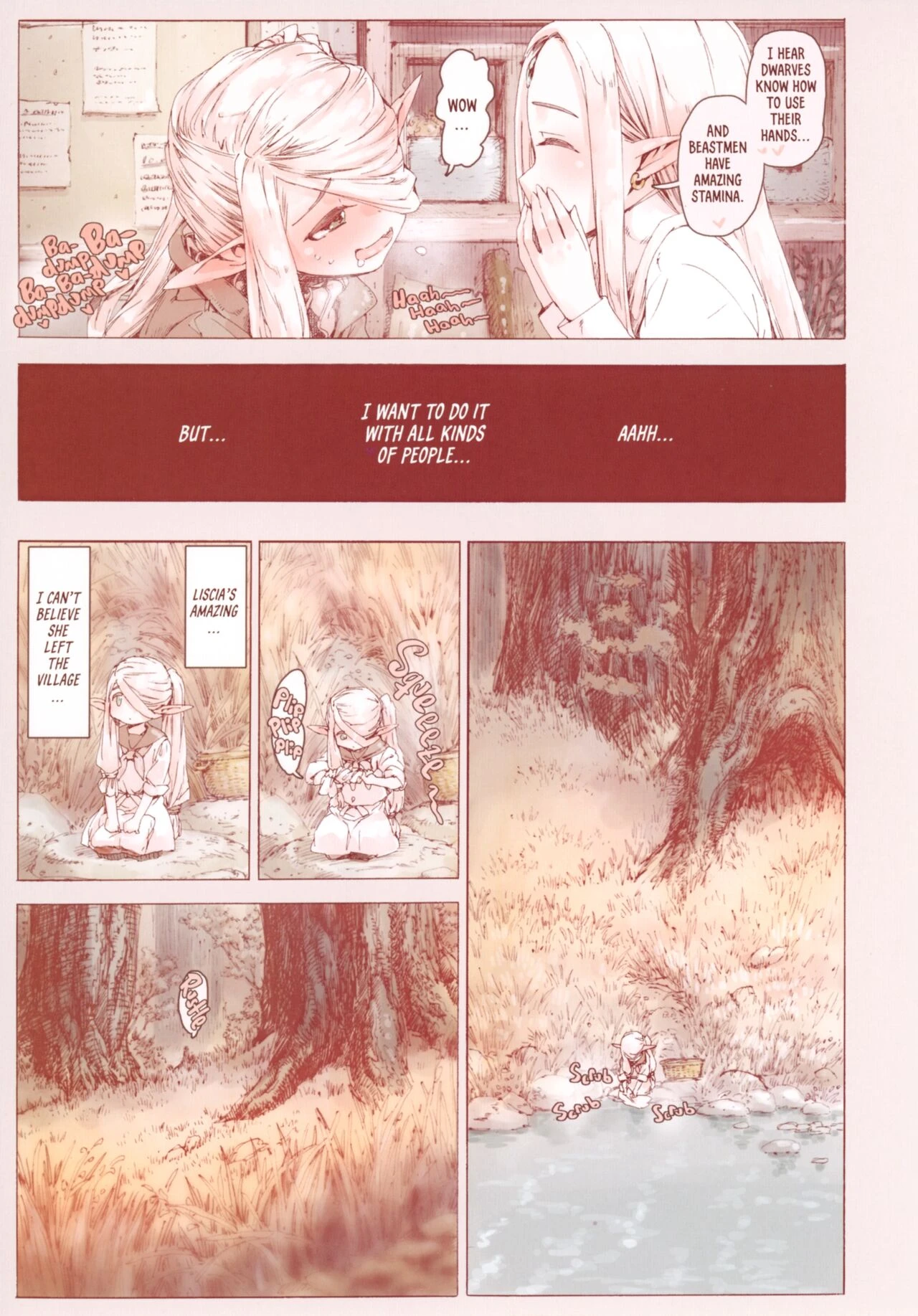 The Little Elf and the Savage Beastmen porn comic picture 6