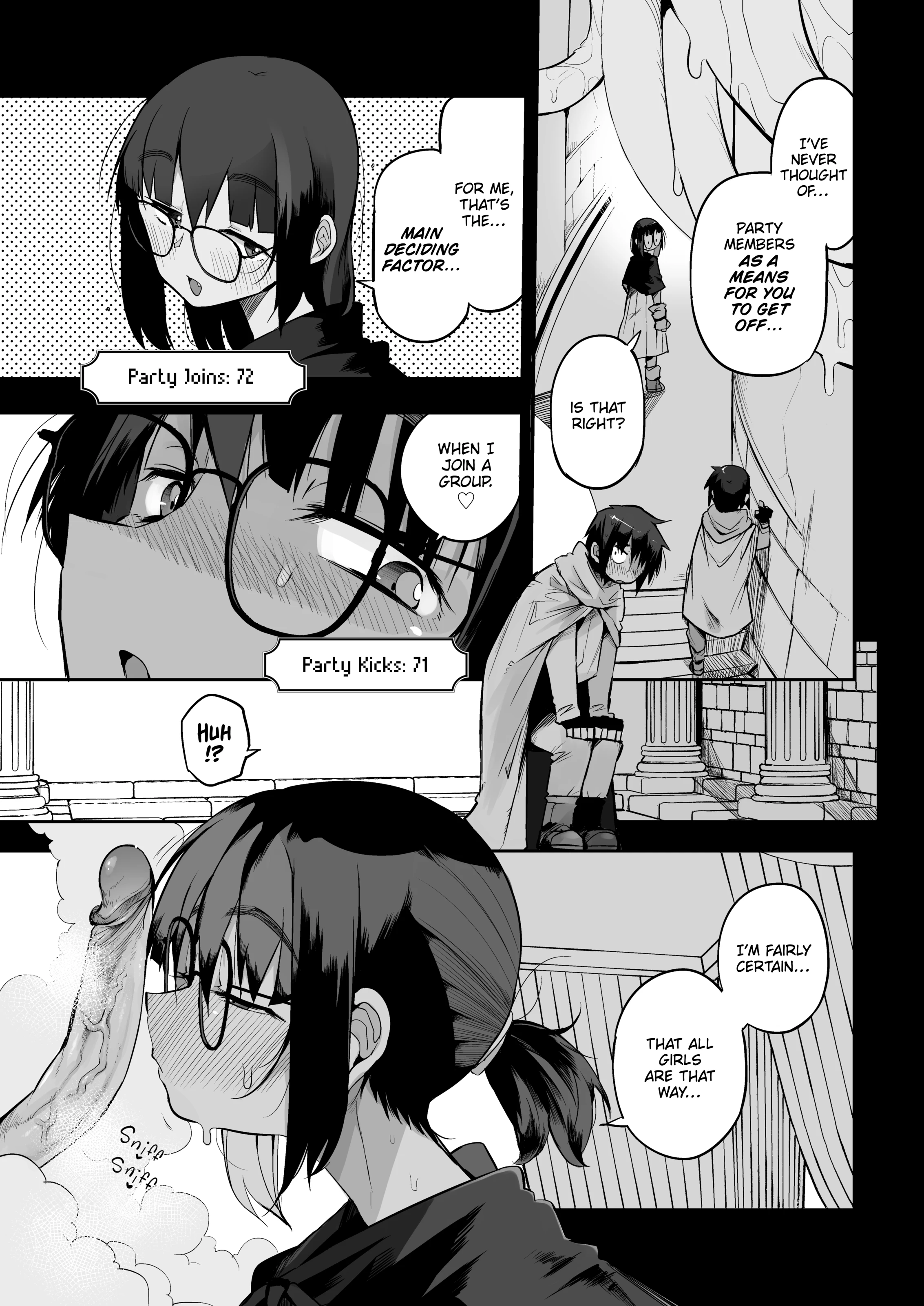 The S-Tier Slut Stats of a Girl Too Plain to Challenge the Milking Dungeon porn comic picture 16