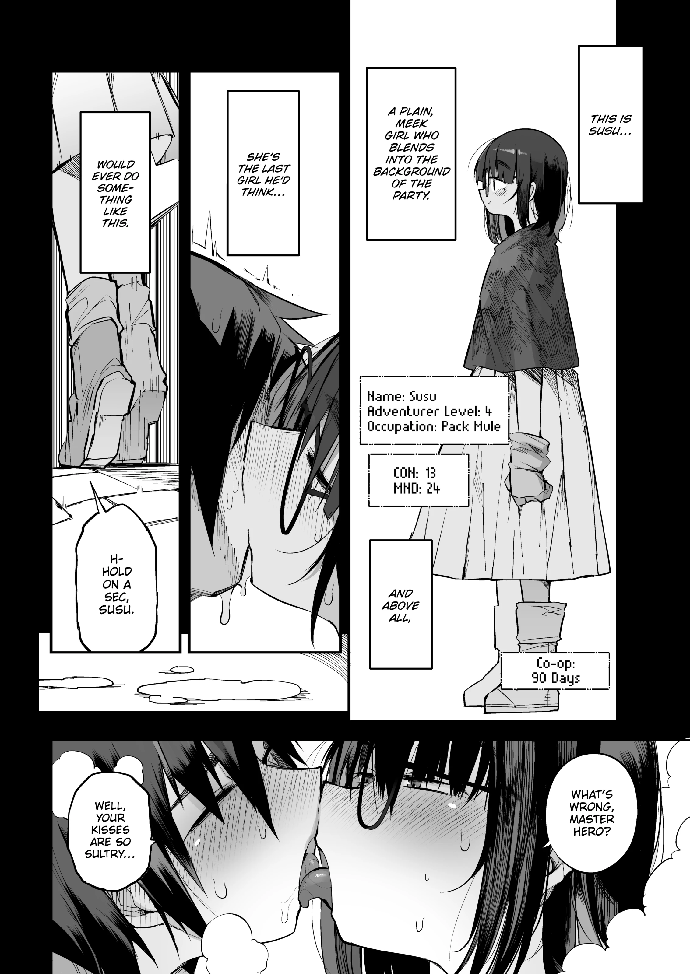 The S-Tier Slut Stats of a Girl Too Plain to Challenge the Milking Dungeon porn comic picture 9