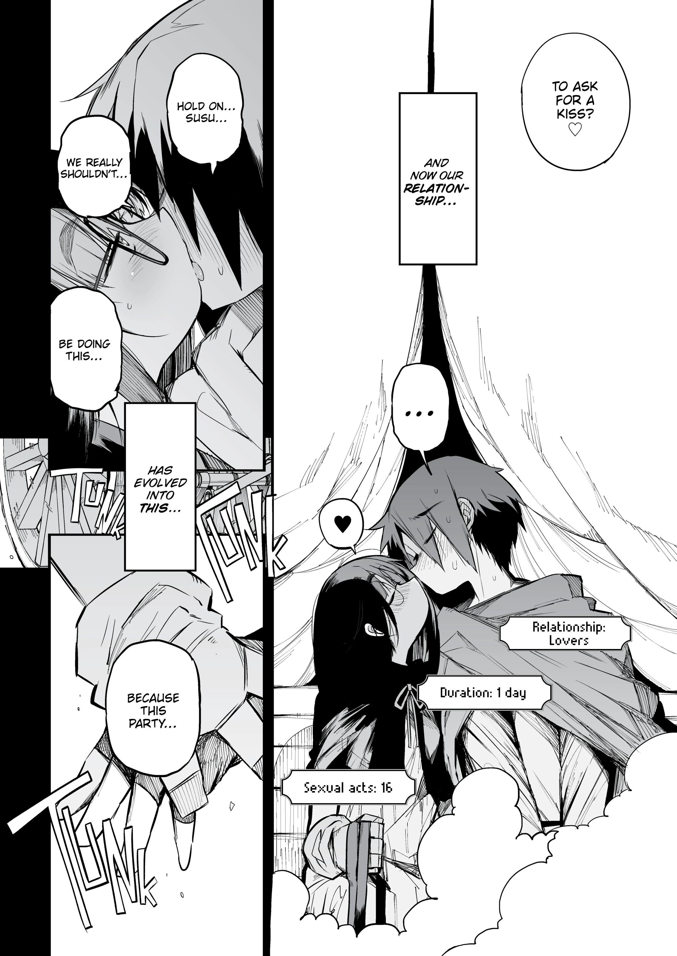 The S-Tier Slut Stats of a Girl Too Plain to Join the Hero's No-Romance Party porn comic picture 7