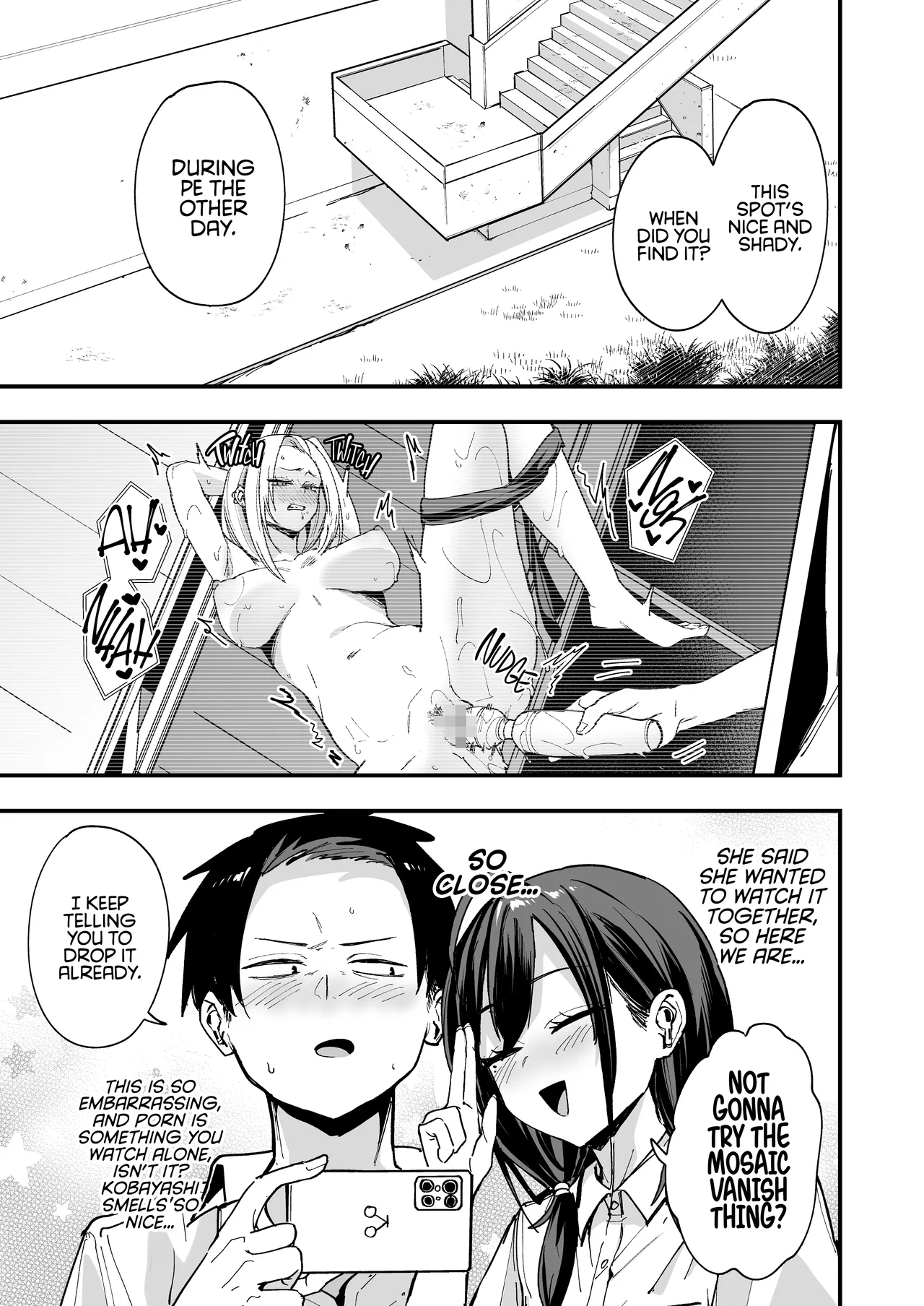 The Story About Masturbating Together With the Friend Who Sits Next to Me porn comic picture 15