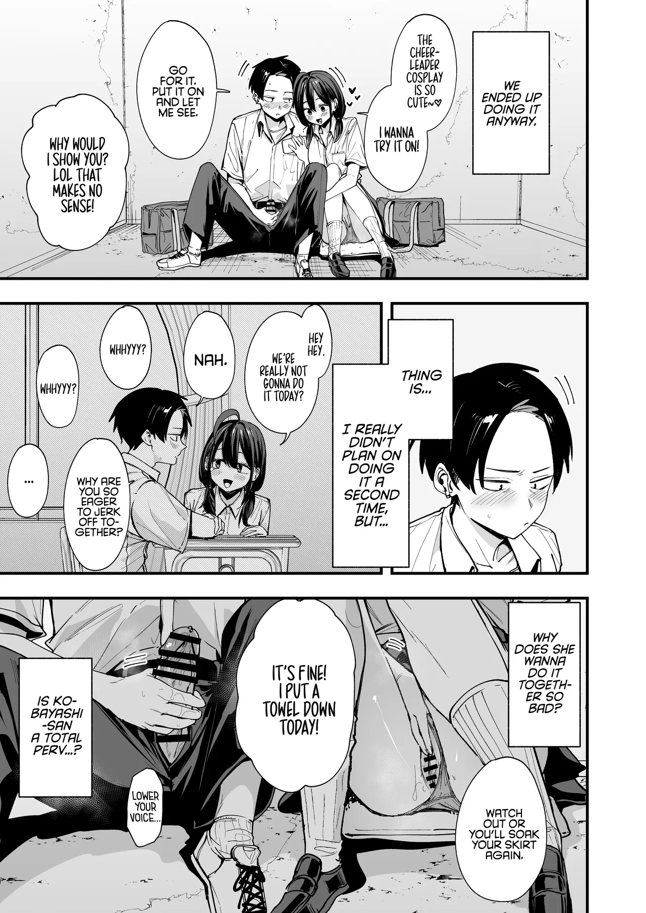 The Story About Masturbating Together With the Friend Who Sits Next to Me porn comic picture 27