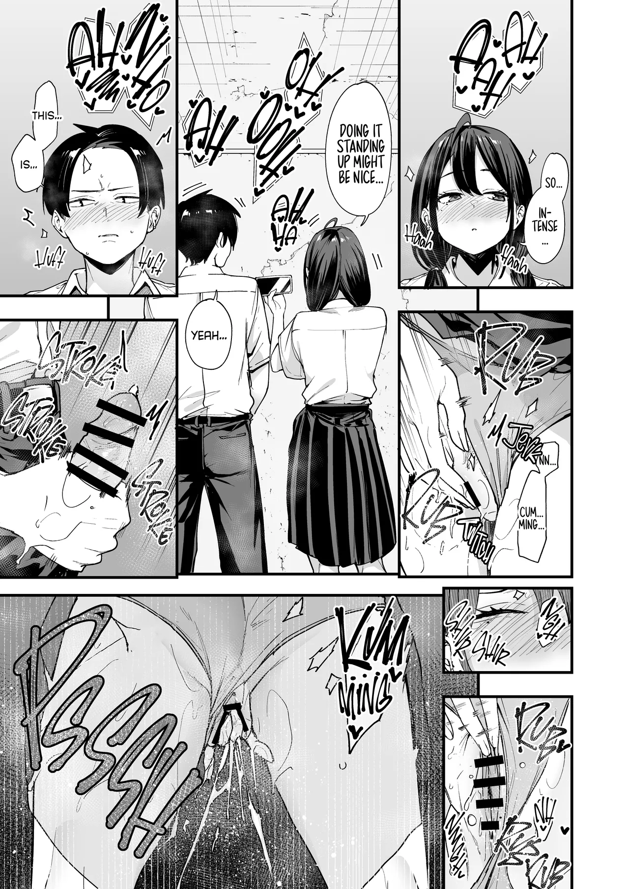The Story About Masturbating Together With the Friend Who Sits Next to Me porn comic picture 31