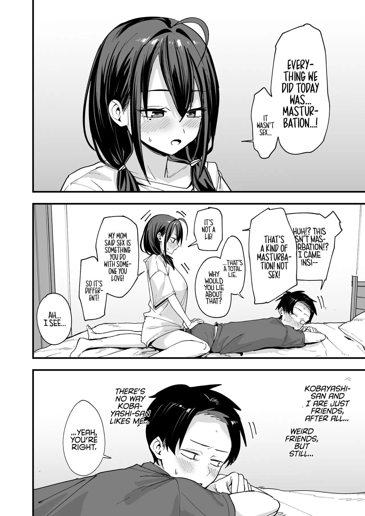 The Story About Masturbating Together With the Friend Who Sits Next to Me porn comic picture 76