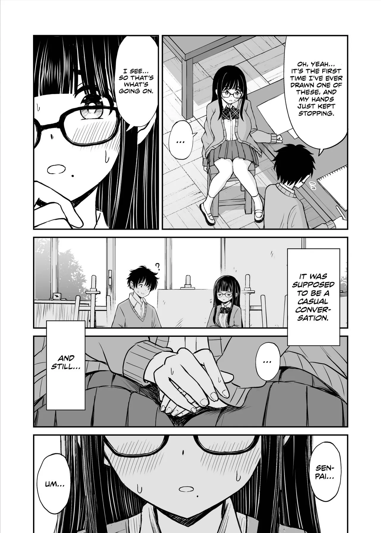 The story of how my big-breasted underclassman from the art club became a nude model, and it was so erotic that my artistic sense exploded. porn comic picture 10