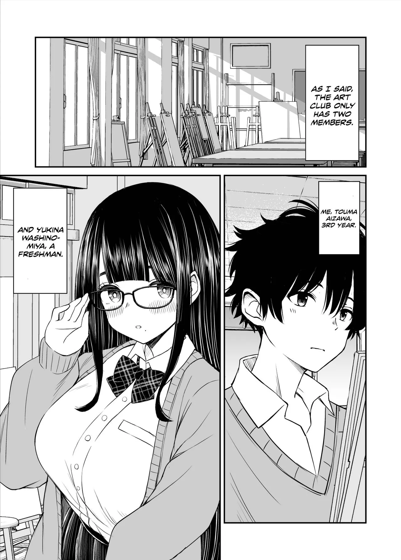 The story of how my big-breasted underclassman from the art club became a nude model, and it was so erotic that my artistic sense exploded. porn comic picture 4