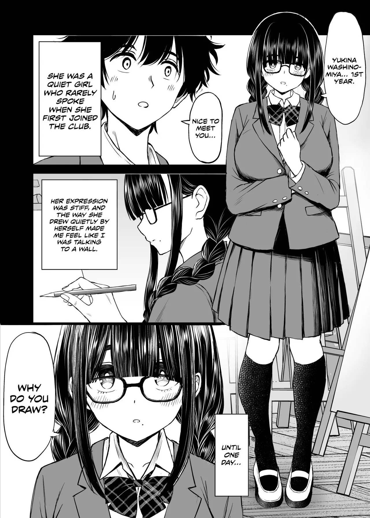 The story of how my big-breasted underclassman from the art club became a nude model, and it was so erotic that my artistic sense exploded. porn comic picture 5