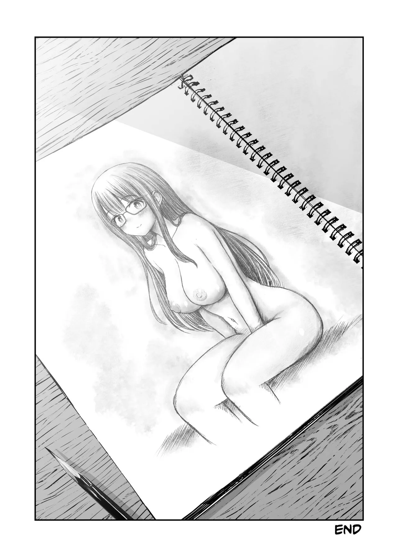 The story of how my big-breasted underclassman from the art club became a nude model, and it was so erotic that my artistic sense exploded. porn comic picture 51