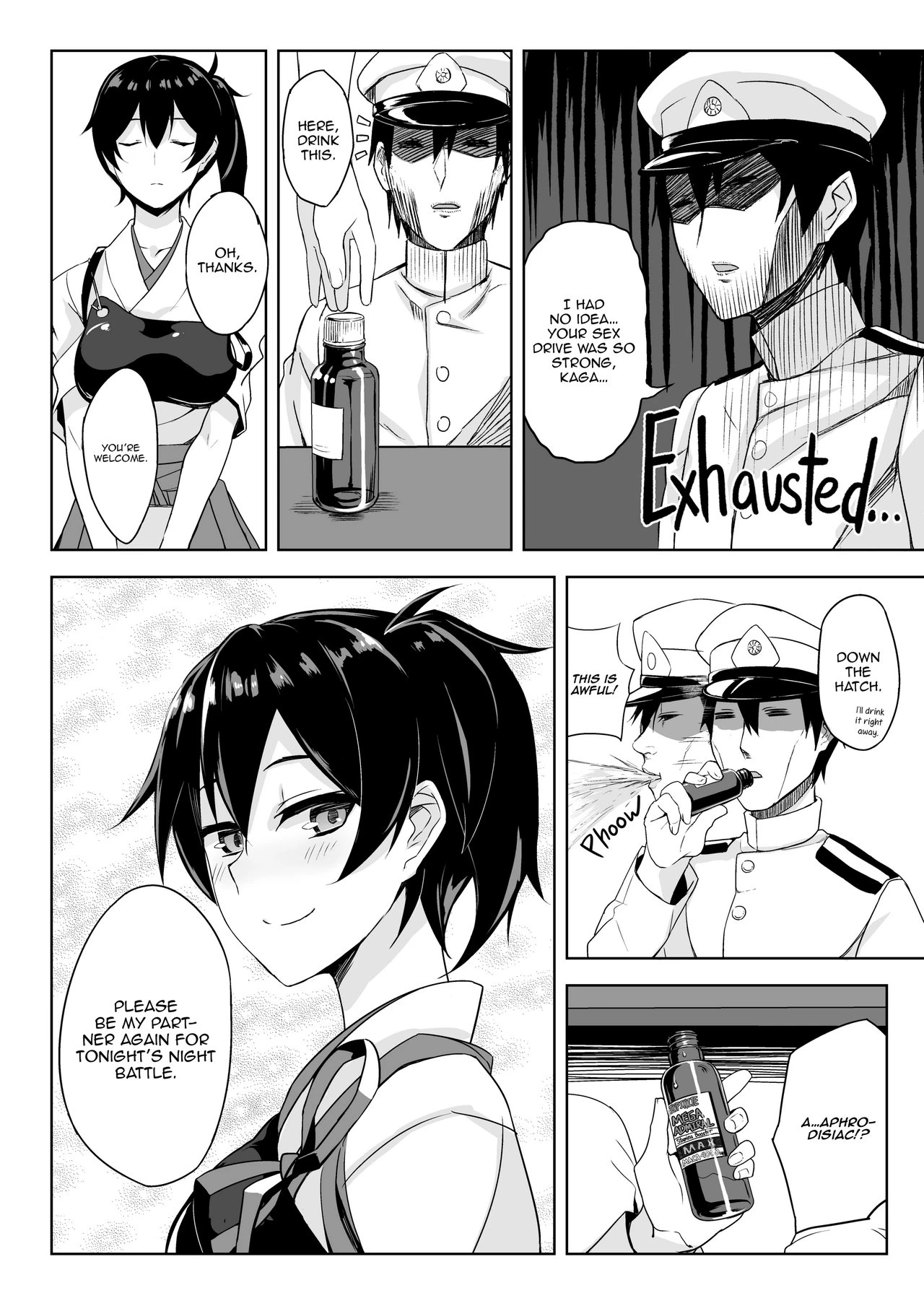 The Worries of Secretary Ship Kaga porn comic picture 22