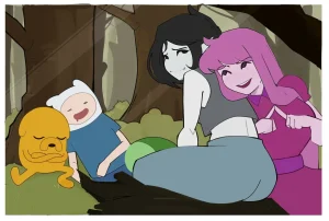 Threesome In The Woods porn comic picture 1