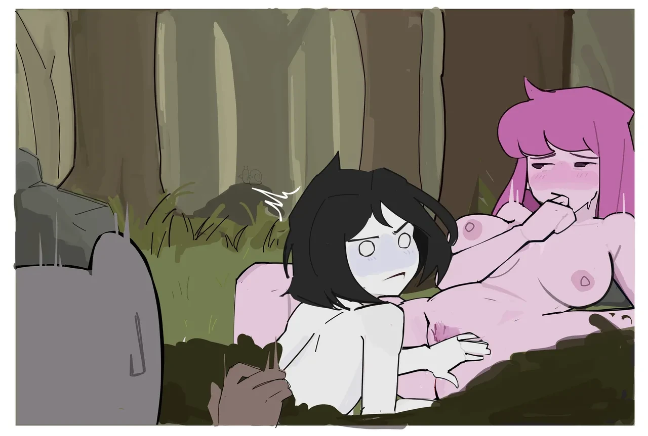 Threesome In The Woods porn comic picture 4
