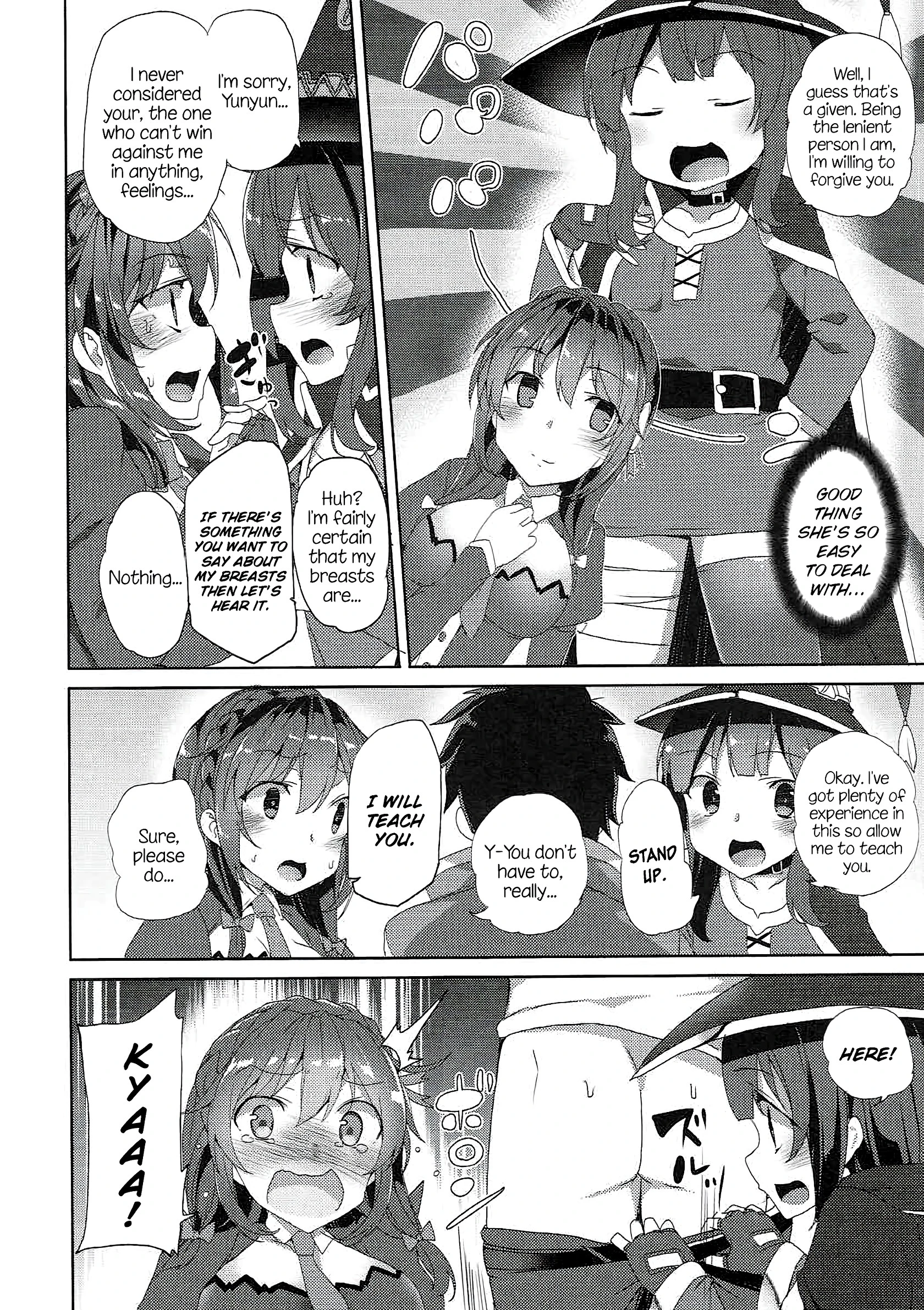 Threesome with These Wonderful Crimson Demon Girls! porn comic picture 21