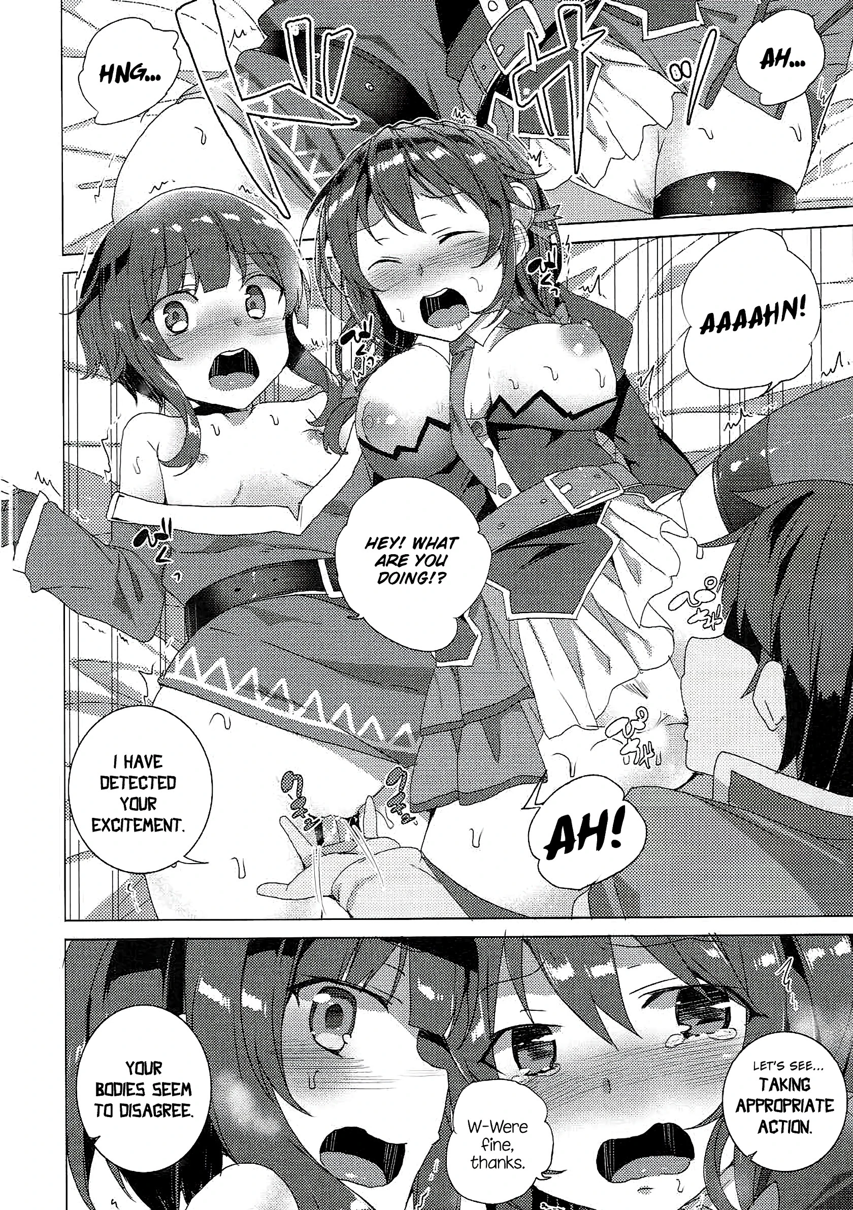 Threesome with These Wonderful Crimson Demon Girls! porn comic picture 27