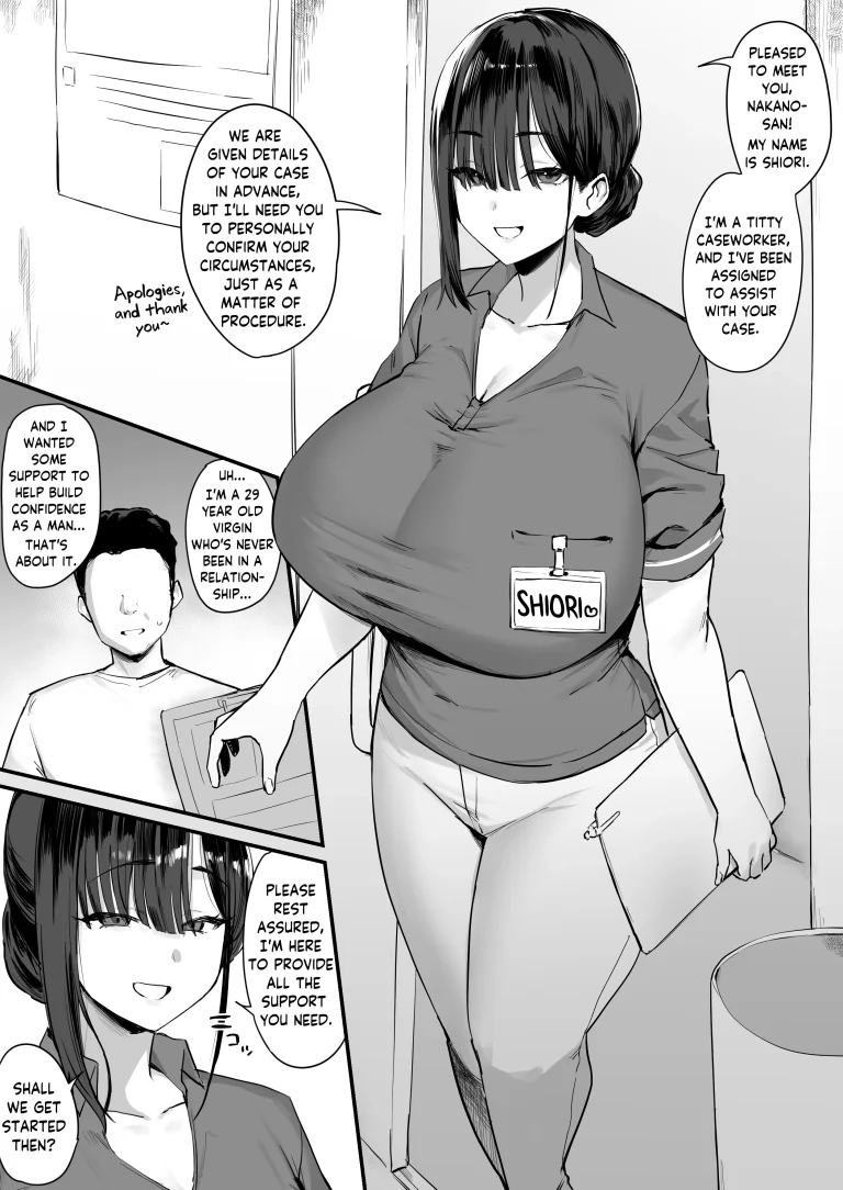 Titty Caseworker porn comic picture 1