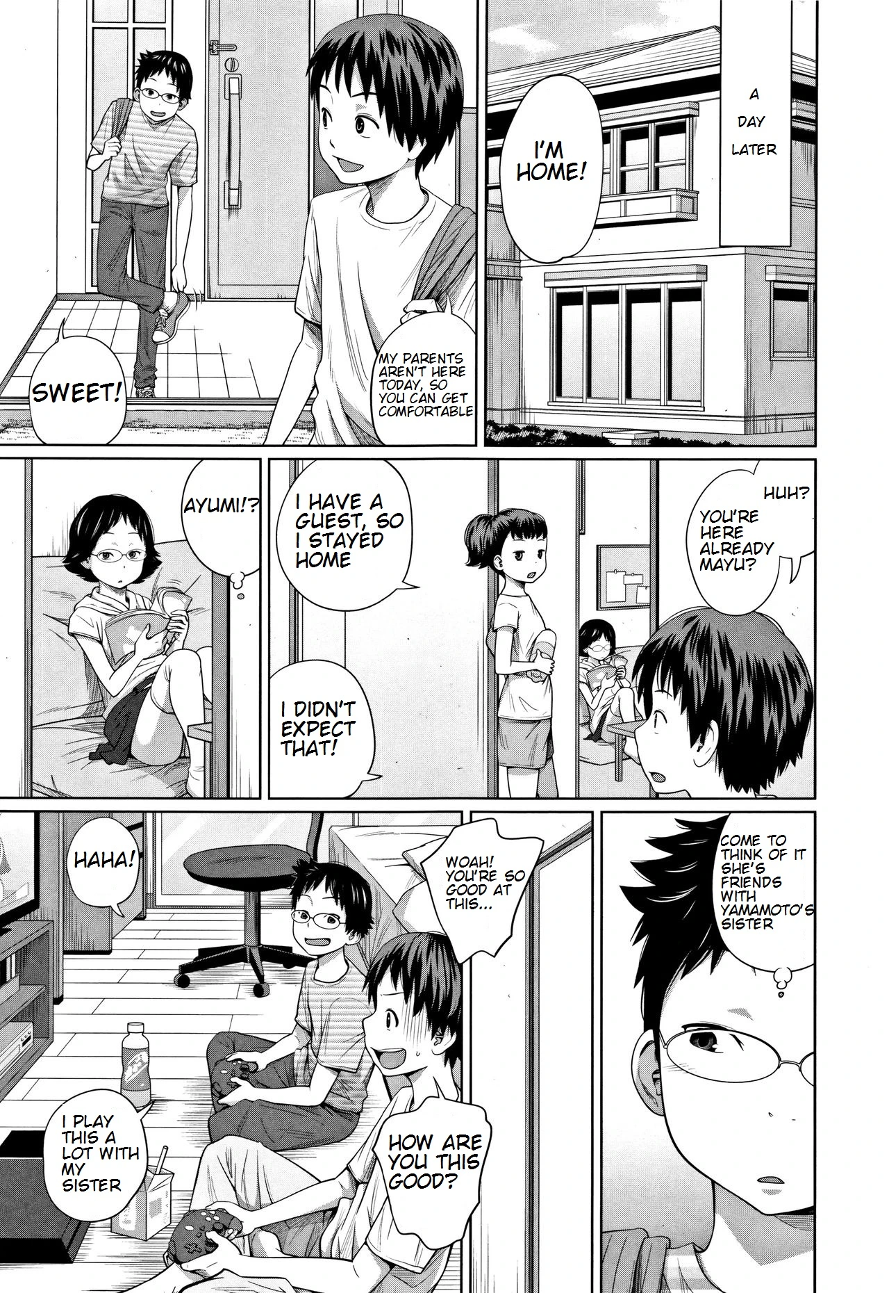 Tomodachi n uchi de orusuban | Looking after a friend's house porn comic picture 5