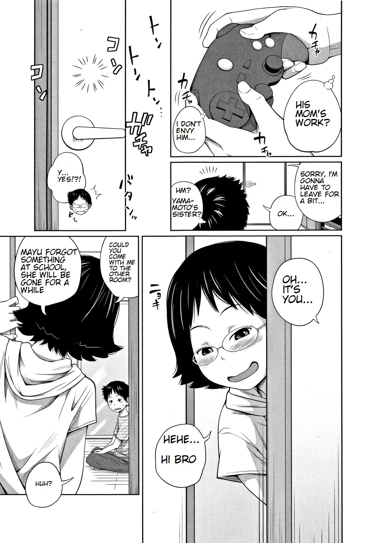 Tomodachi n uchi de orusuban | Looking after a friend's house porn comic picture 7