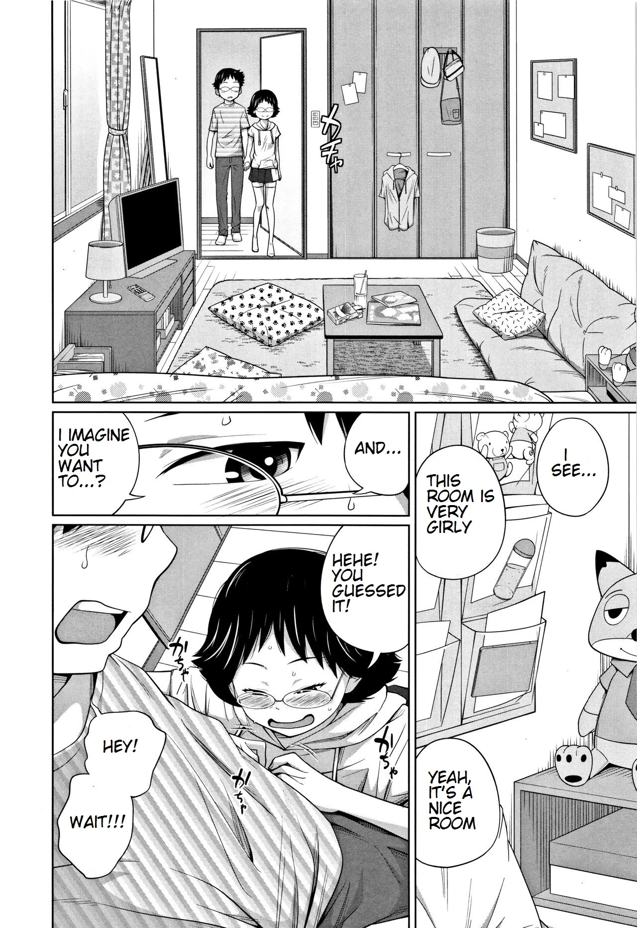 Tomodachi n uchi de orusuban | Looking after a friend's house porn comic picture 8