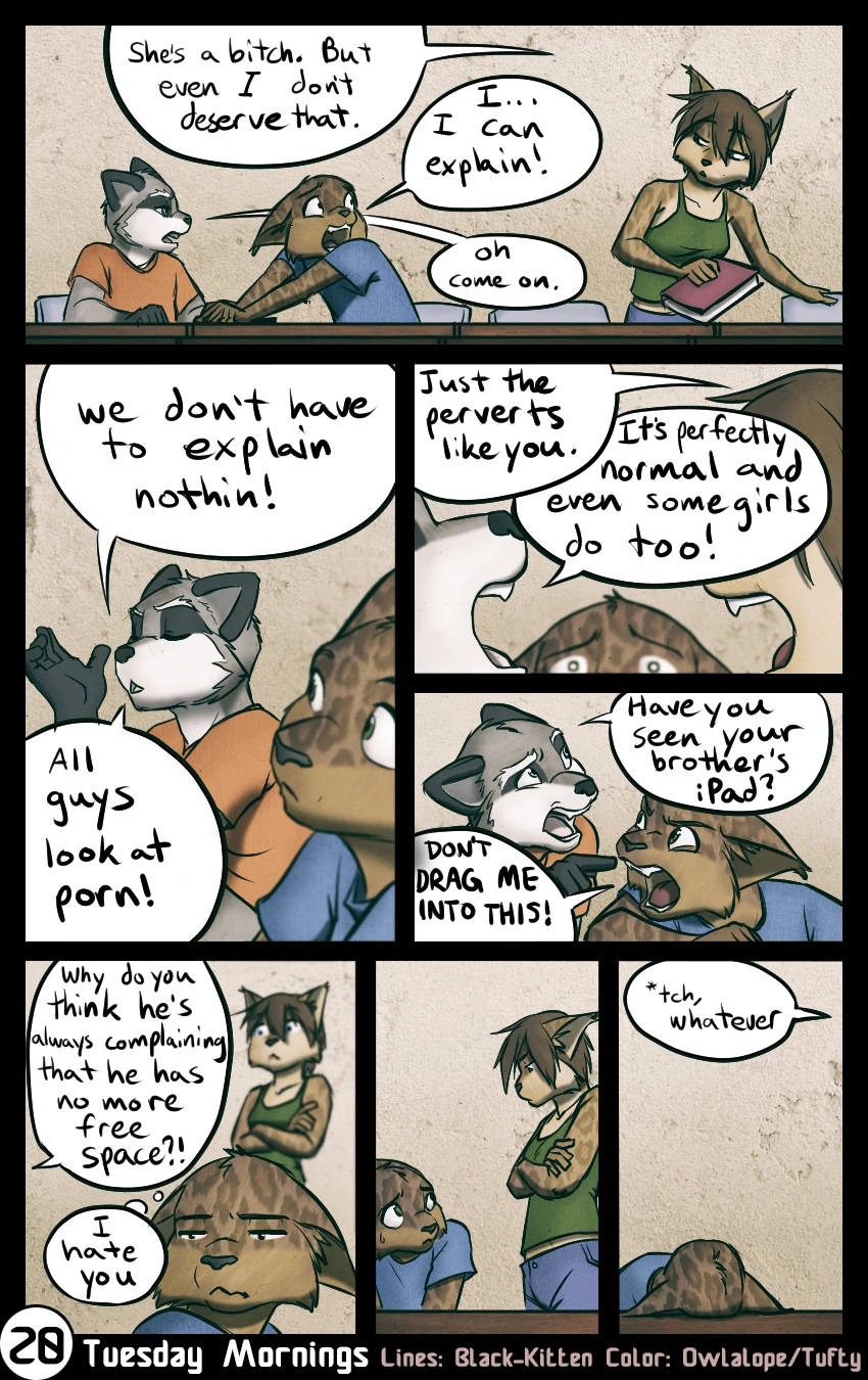 Tuesday - Black-Kitten porn comic picture 20