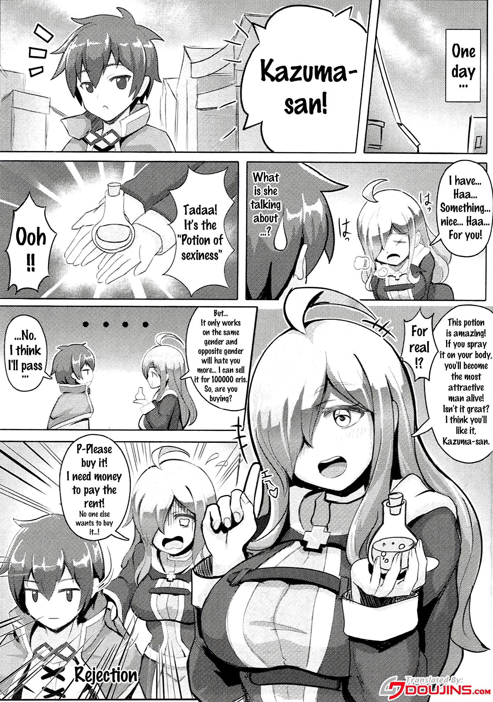 Turning This Poor Shopkeeper Into Sex Goods! porn comic picture 2
