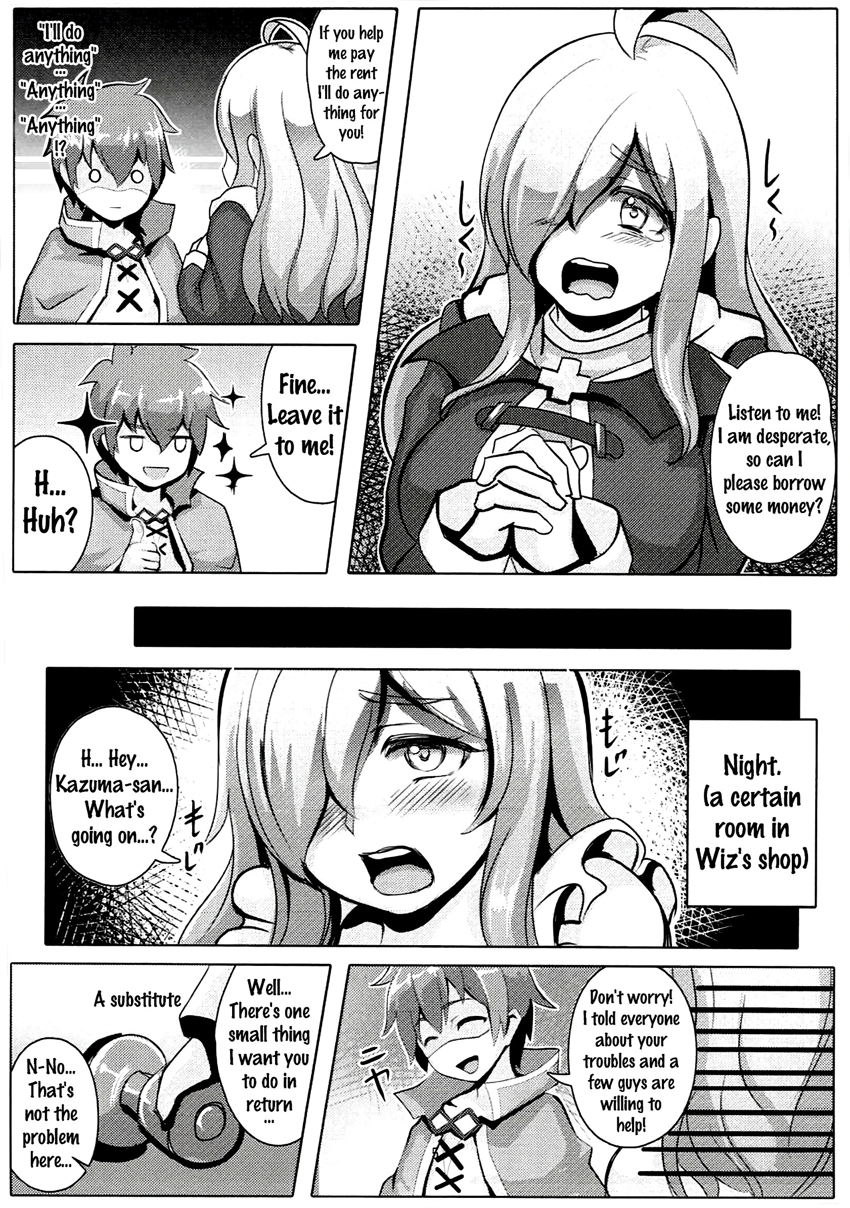 Turning This Poor Shopkeeper Into Sex Goods! porn comic picture 4