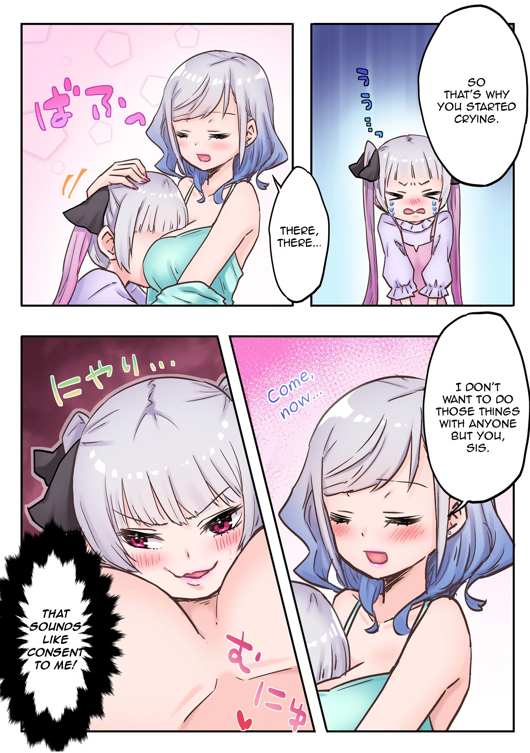 Twin Sisters' Yuri Life 2 porn comic picture 16