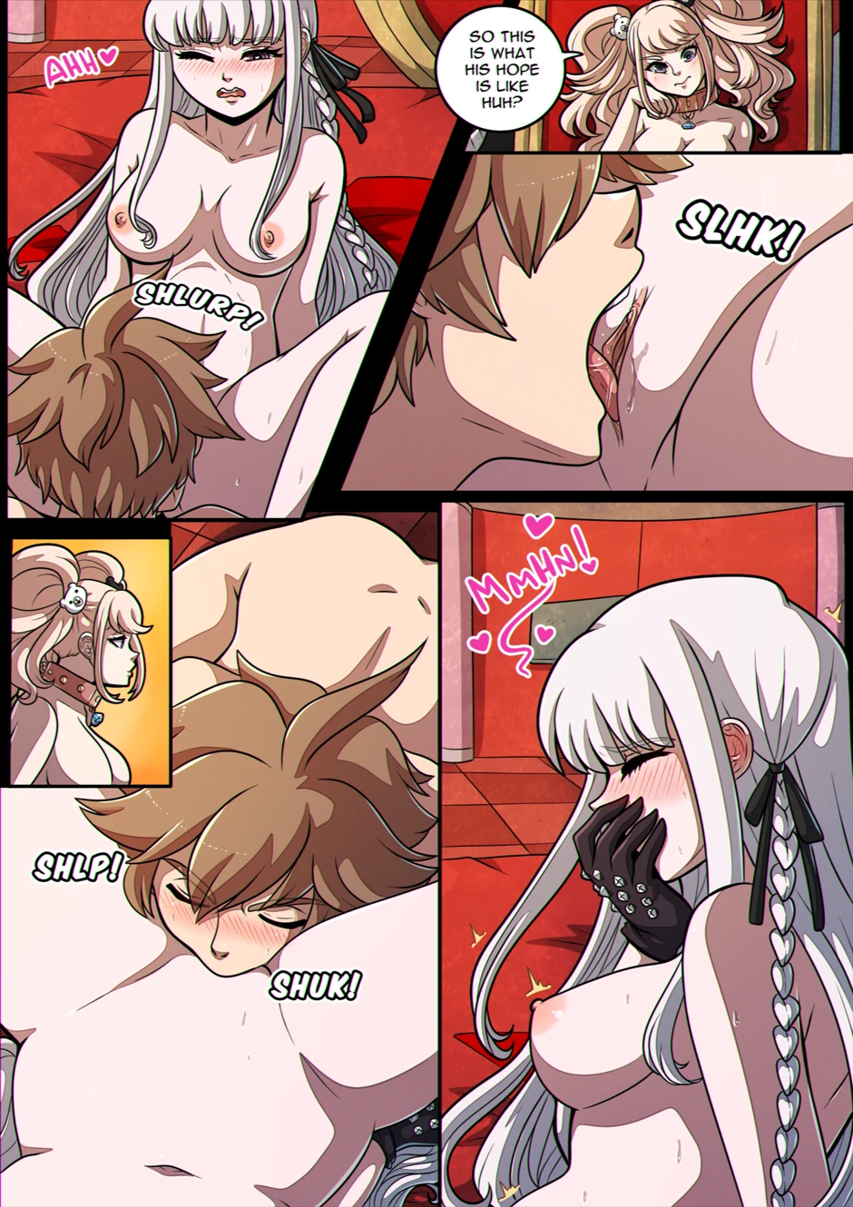 Ultimate Battle: Hope vs Despair: Makoto's Hopeful Romance porn comic picture 11