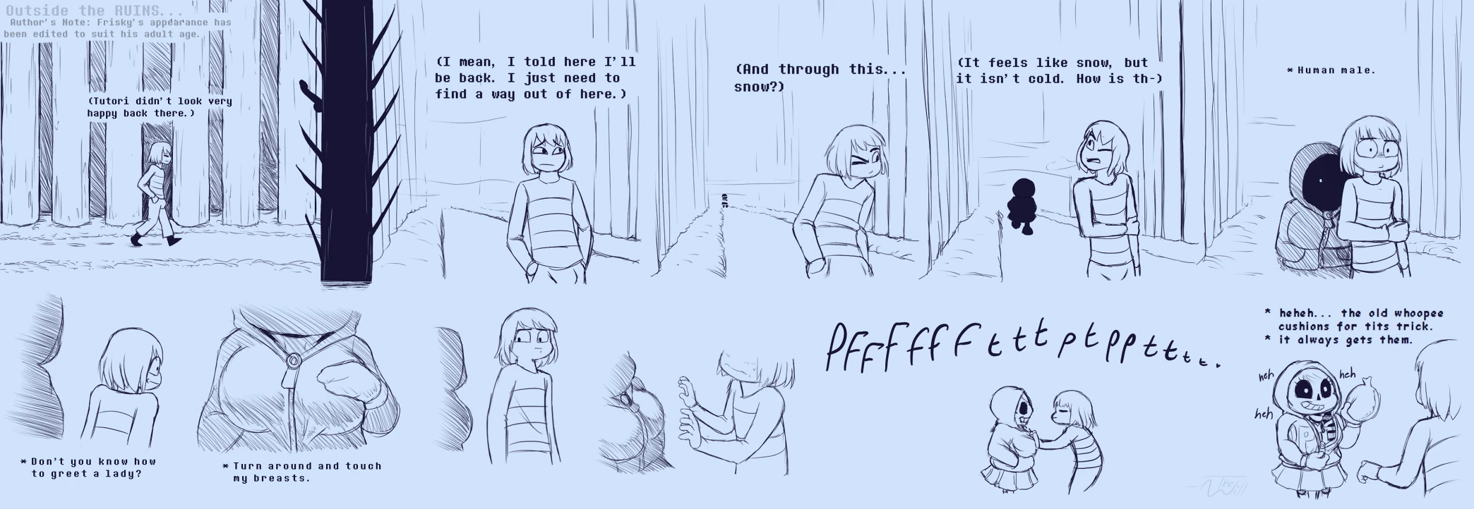 Under(her)tail 2 porn comic picture 2