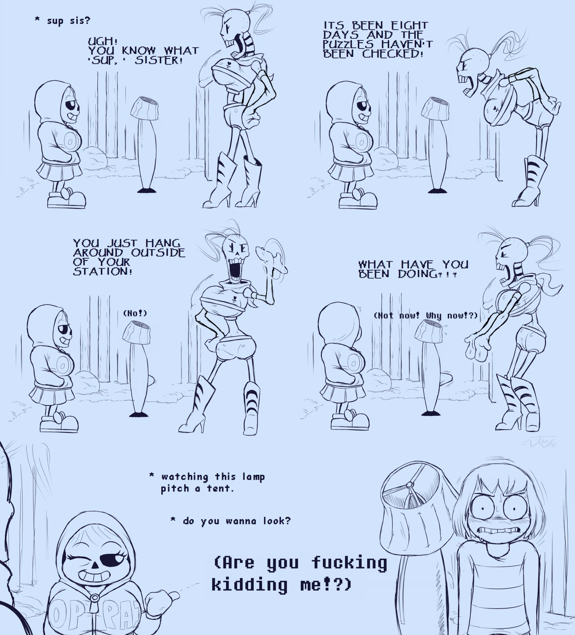 Under(her)tail 2 porn comic picture 4