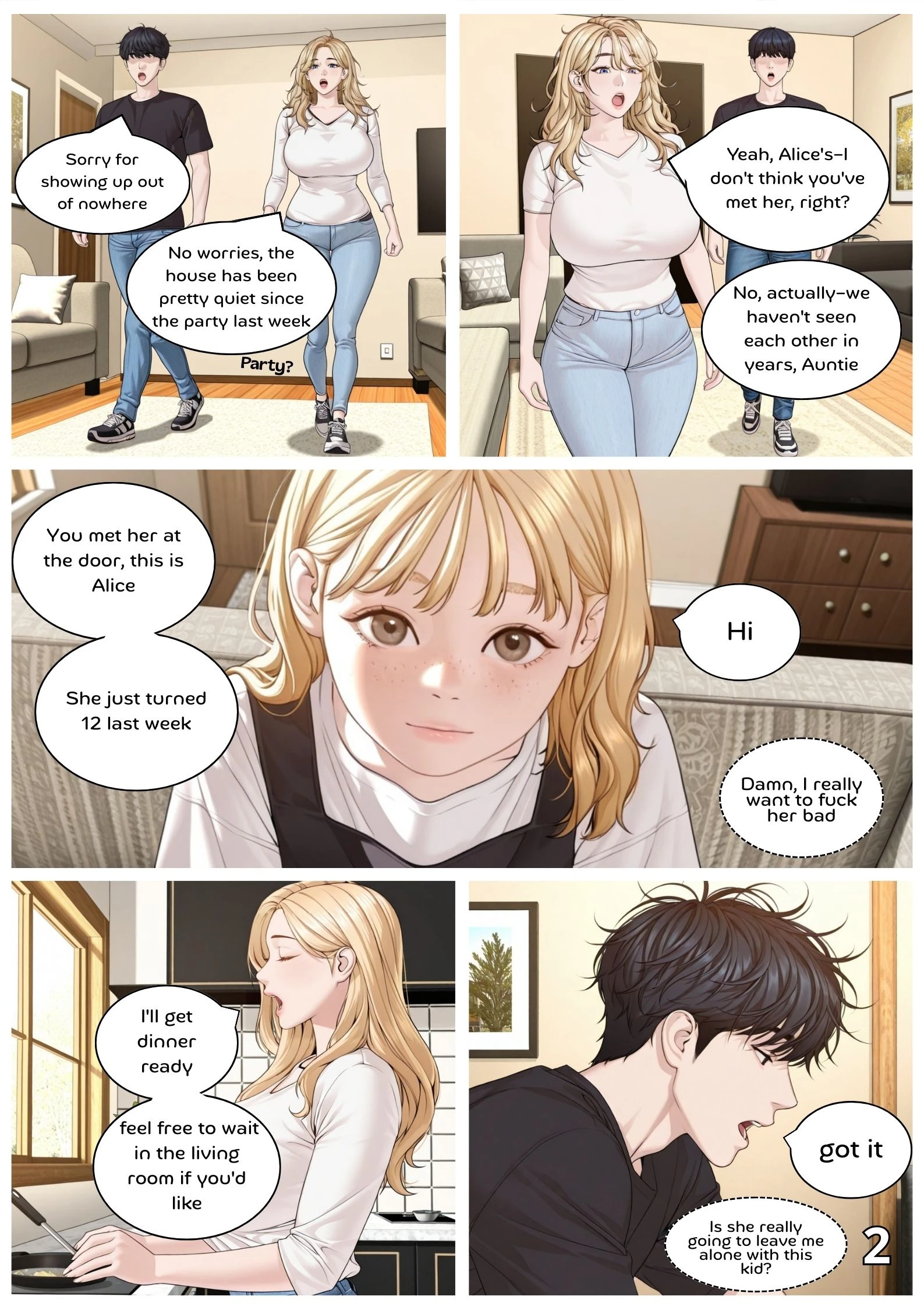 Visiting Alice porn comic picture 3