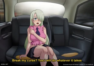 Waifu Taxi – Elizabeth Liones porn comic picture 1