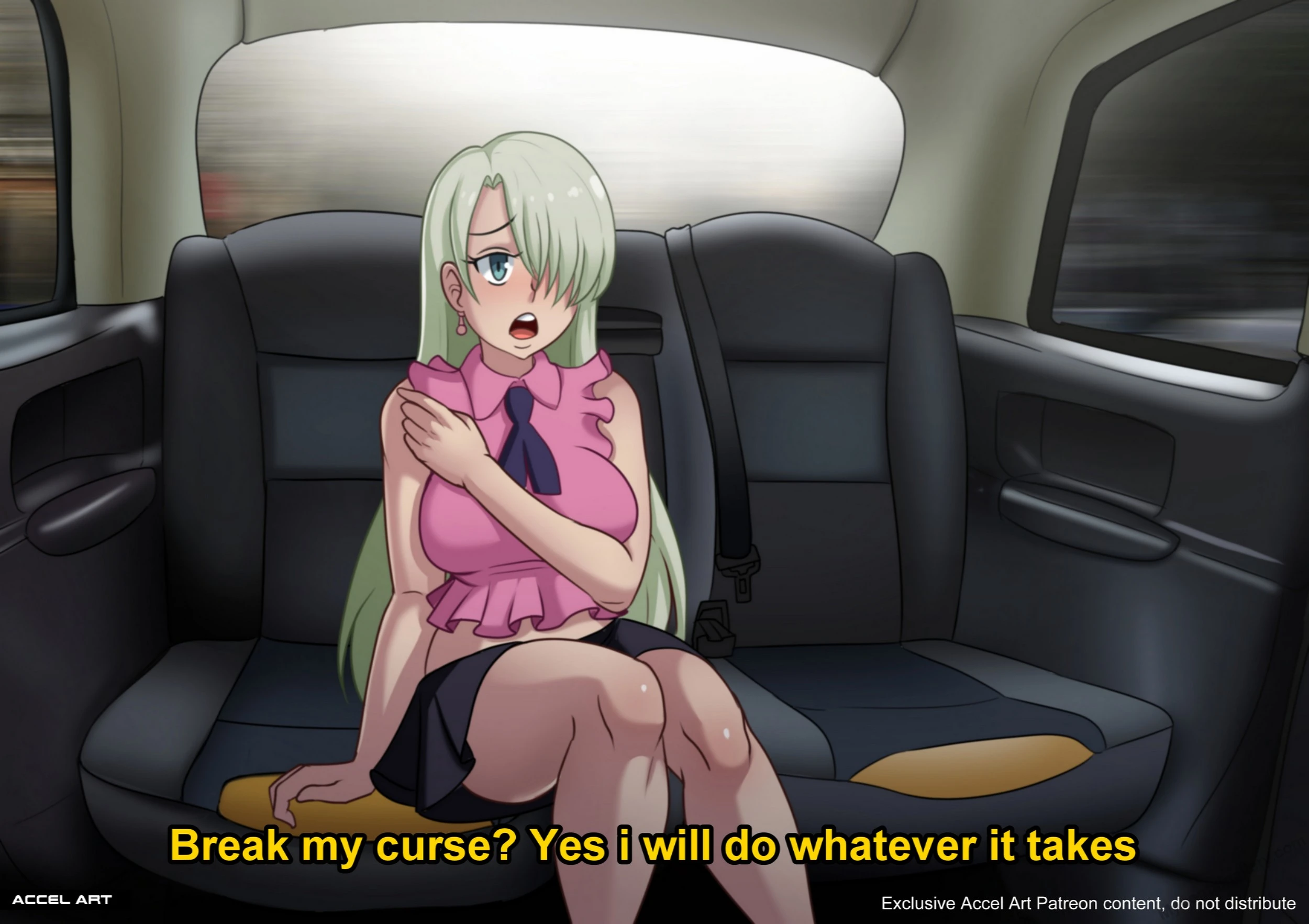 Waifu Taxi – Elizabeth Liones porn comic picture 1