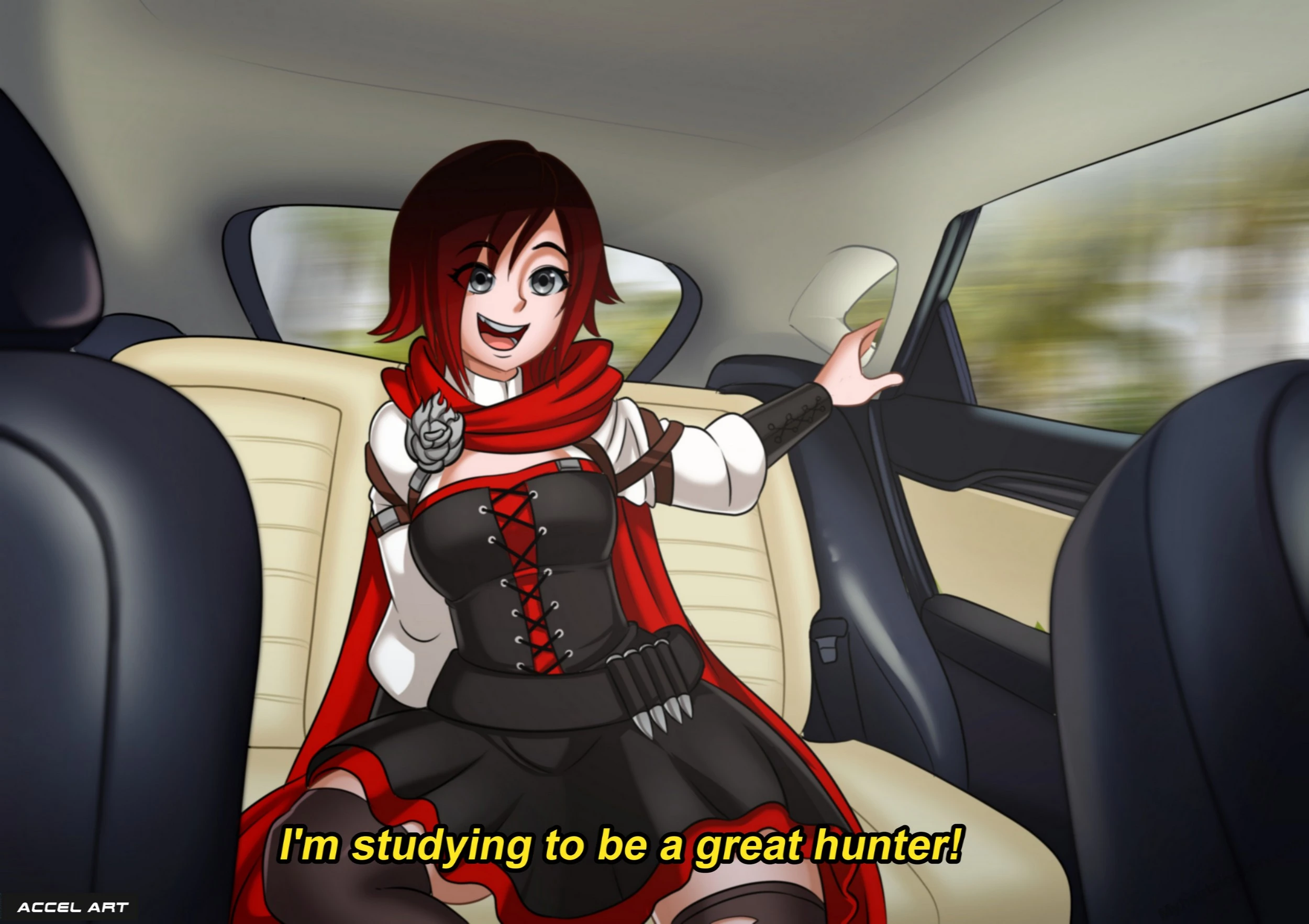 Waifu Taxi – Ruby porn comic picture 1