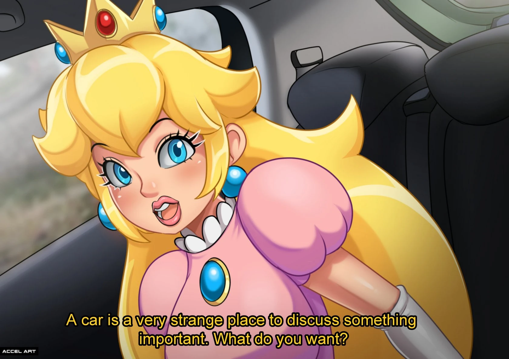 Waifu Taxi: Princess Peach porn comic picture 1