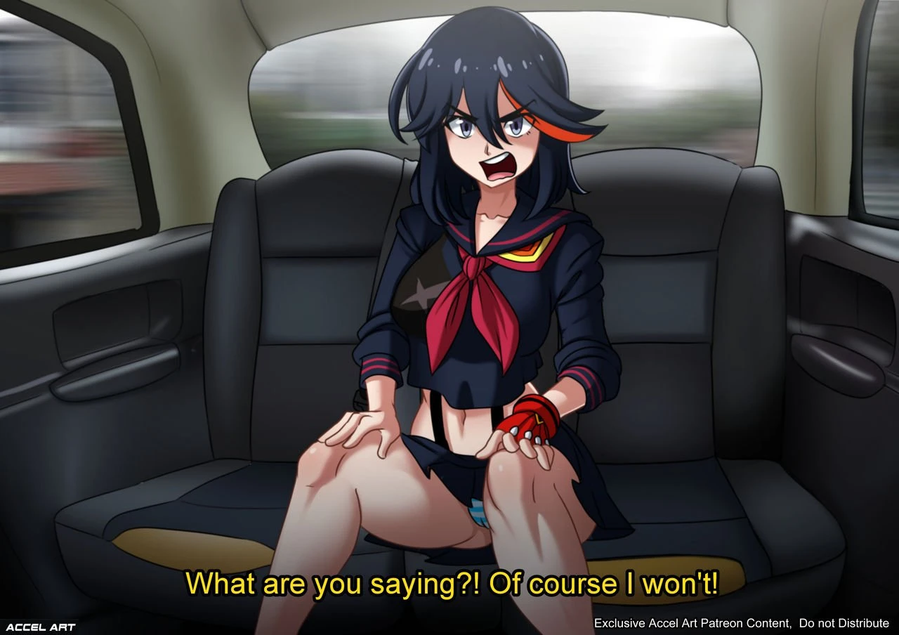 Waifu Taxi: Ryuko Matoi porn comic picture 1